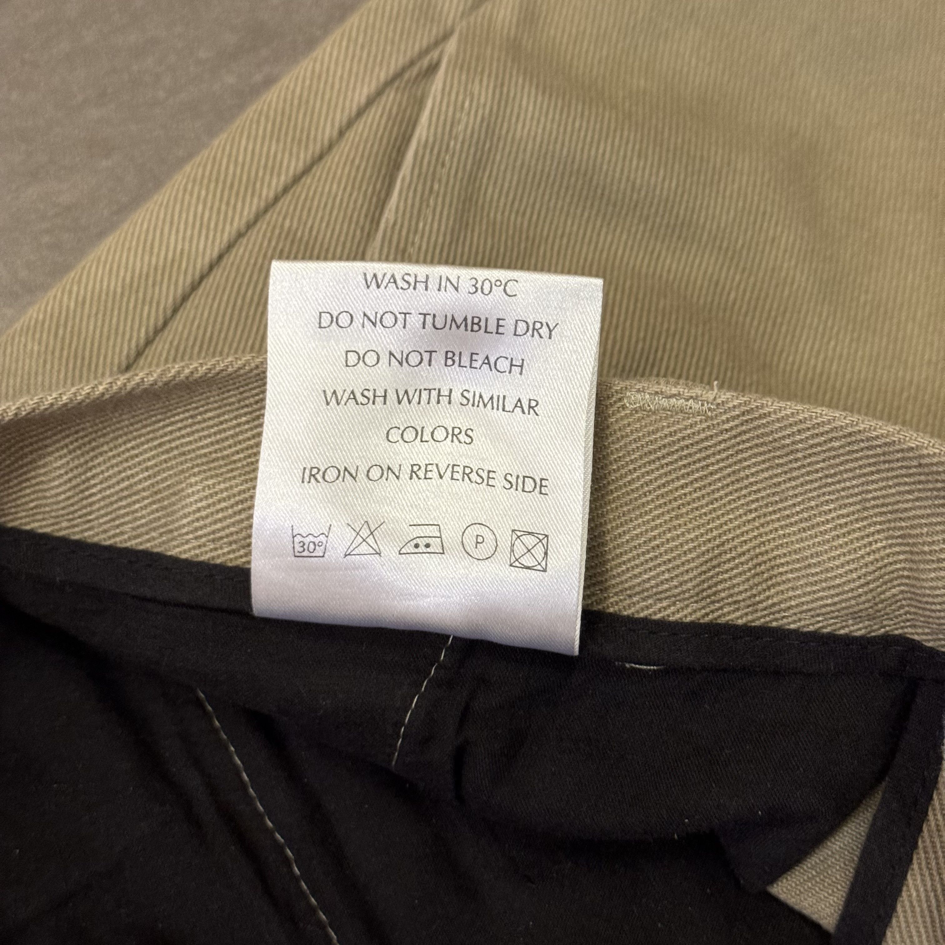 Sefr Sefr Leon Trousers - Size Small - Olive Green Cotton Twill Size US 30 / EU 46 - 6 Thumbnail