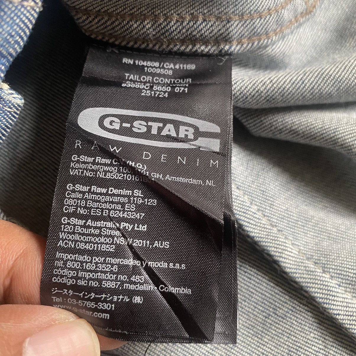 G-Star Denim Indigo Shirt Gstar Raw SlimFit Size US S / EU 44-46 / 1 - 8 Thumbnail