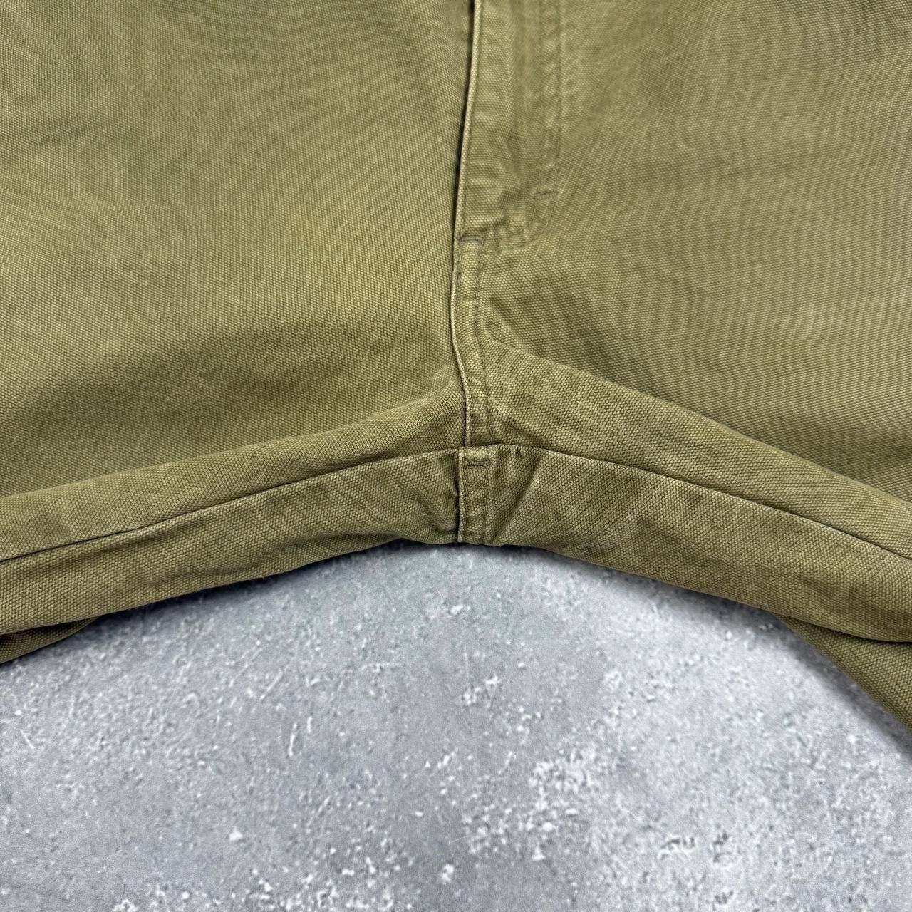 Quiksilver Vintage 2000s Quiksilver Barney Canvas Carpenter Pants Khaki Size US 31 - 14 Thumbnail