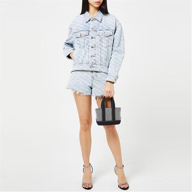 Alexander Wang o1g2r1mq0824 Size: OS / Crusier Mini Tote Bag Black & White Size ONE SIZE - 6 Thumbnail