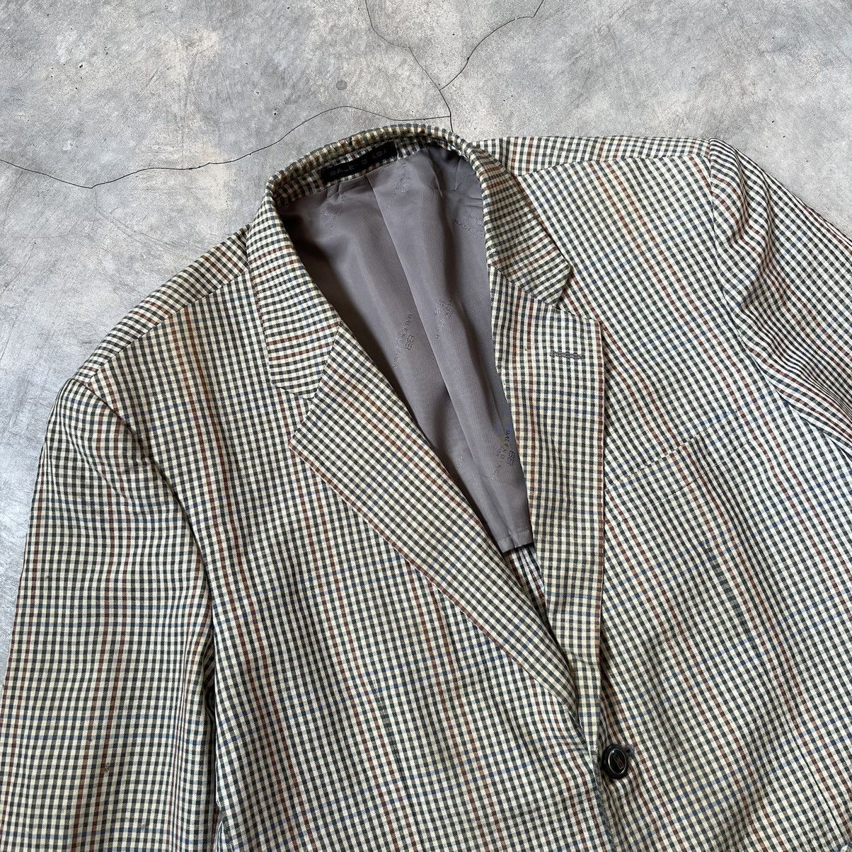 Balenciaga Vintage Balenciaga Plaid Blazer Regular Fit Size 44R - 2 Thumbnail