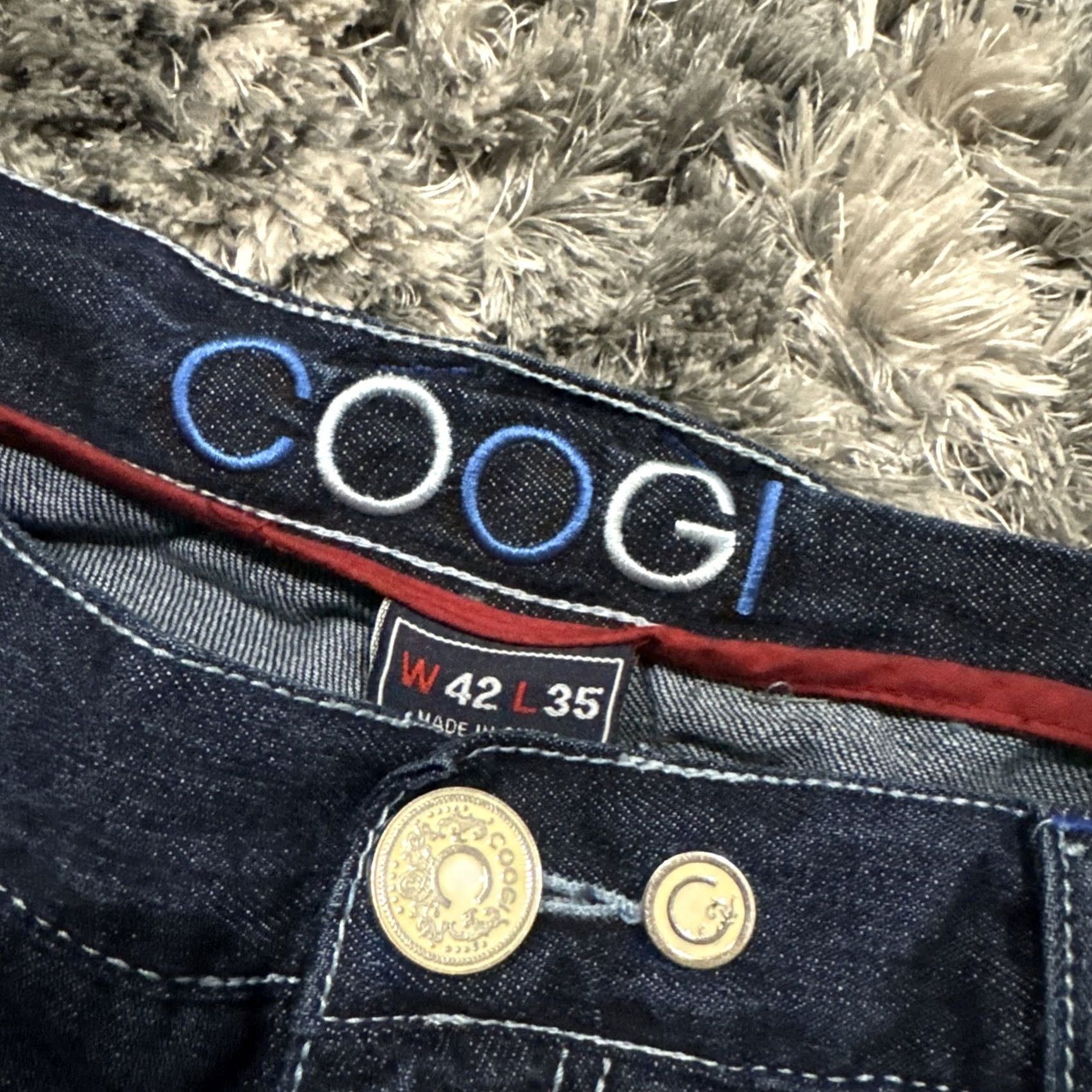 Coogi VINTAGE Coogi Denim Jeans Men 42x32 Royal Blue Embroidered 90s Y2K Wide-Leg HTF Mens Size US 42 / EU 58 - 8 Thumbnail