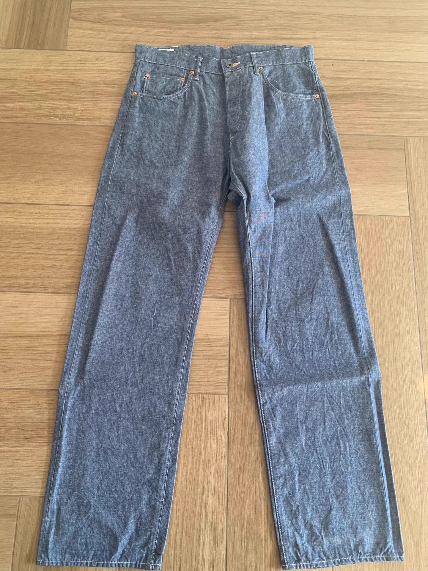 Other Japanese 8oz light loose straight chambray unisex Size US 34 / EU 50 - 1 Thumbnail