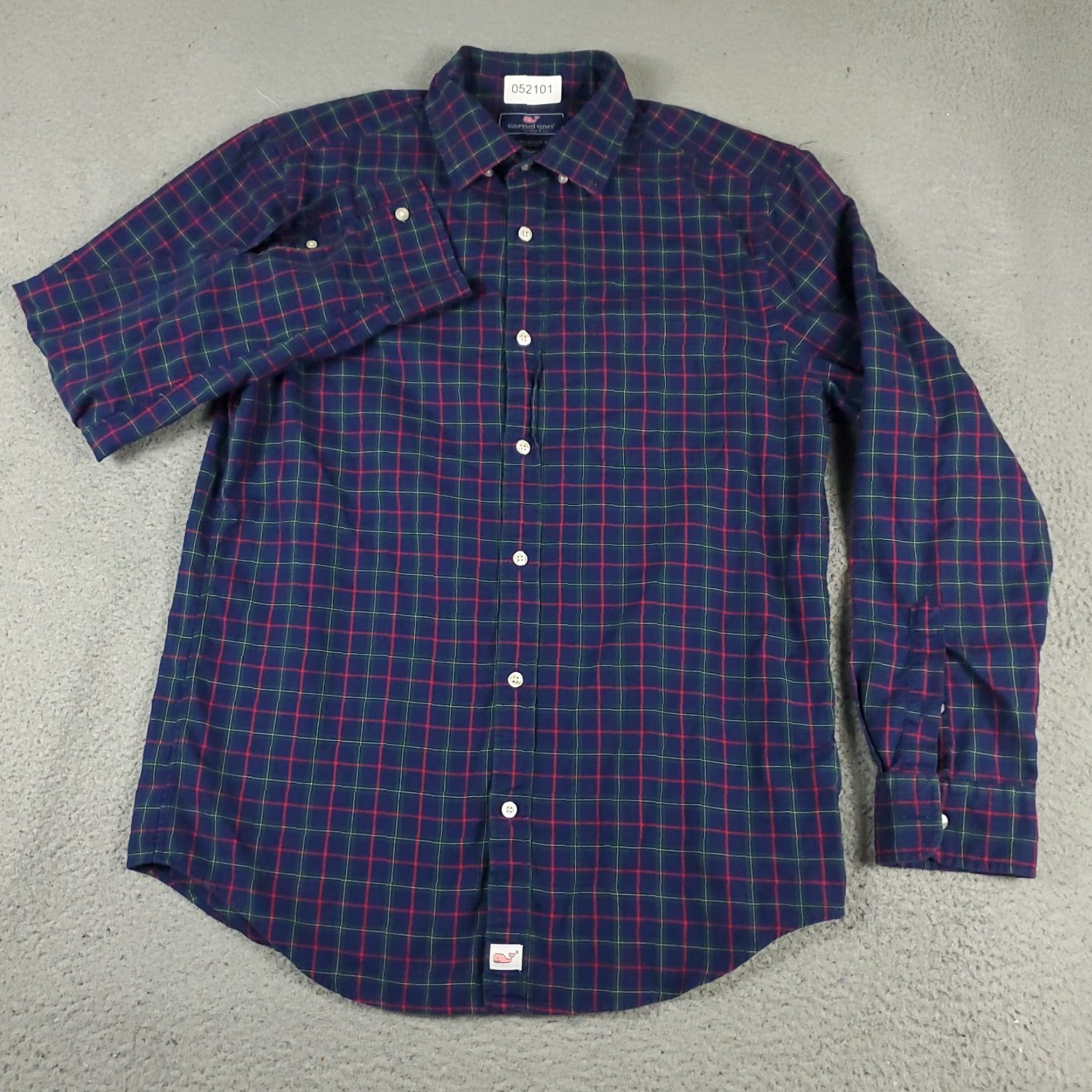 Vineyard Vines Vineyard Vines Shirt Mens Medium Blue Check Casual Button Up Long Sleeve Size US M / EU 48-50 / 2 - 2 Thumbnail