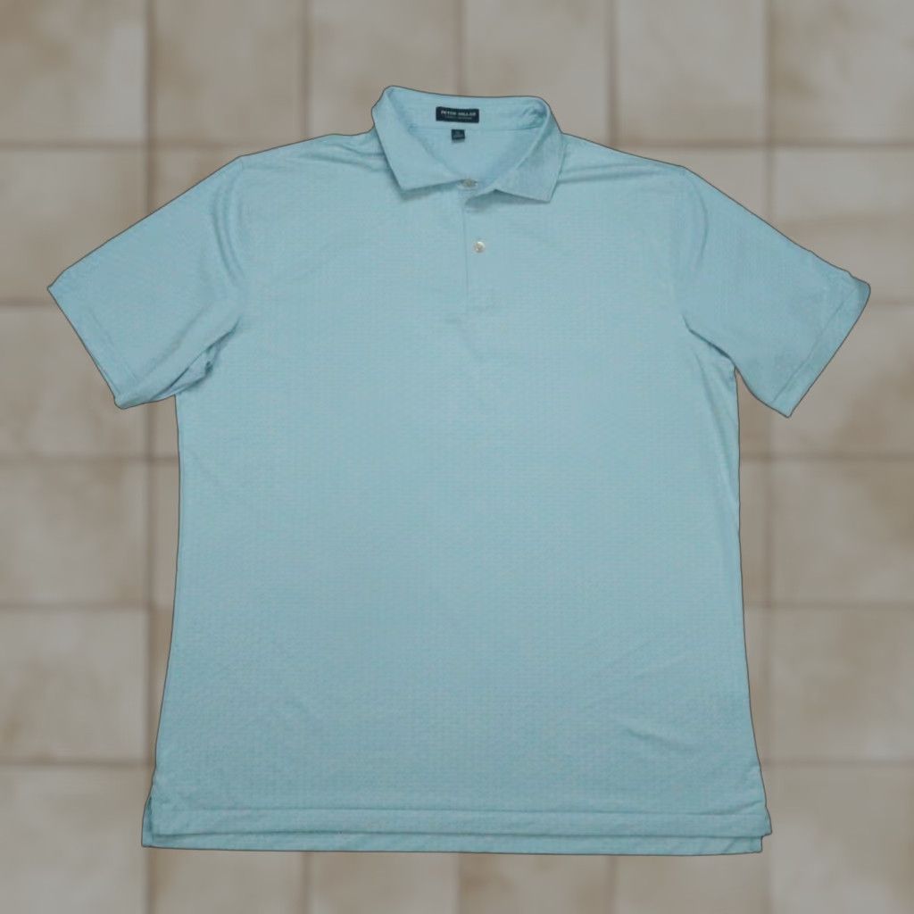 Peter Millar Peter Millar Shirt Men XL Blue Spicer Performance Jersey Polo Shirt Casual Golf breathable Lightweight Stretch Athletic Summer Comfort Size US XL / EU 56 / 4 - 1 Thumbnail