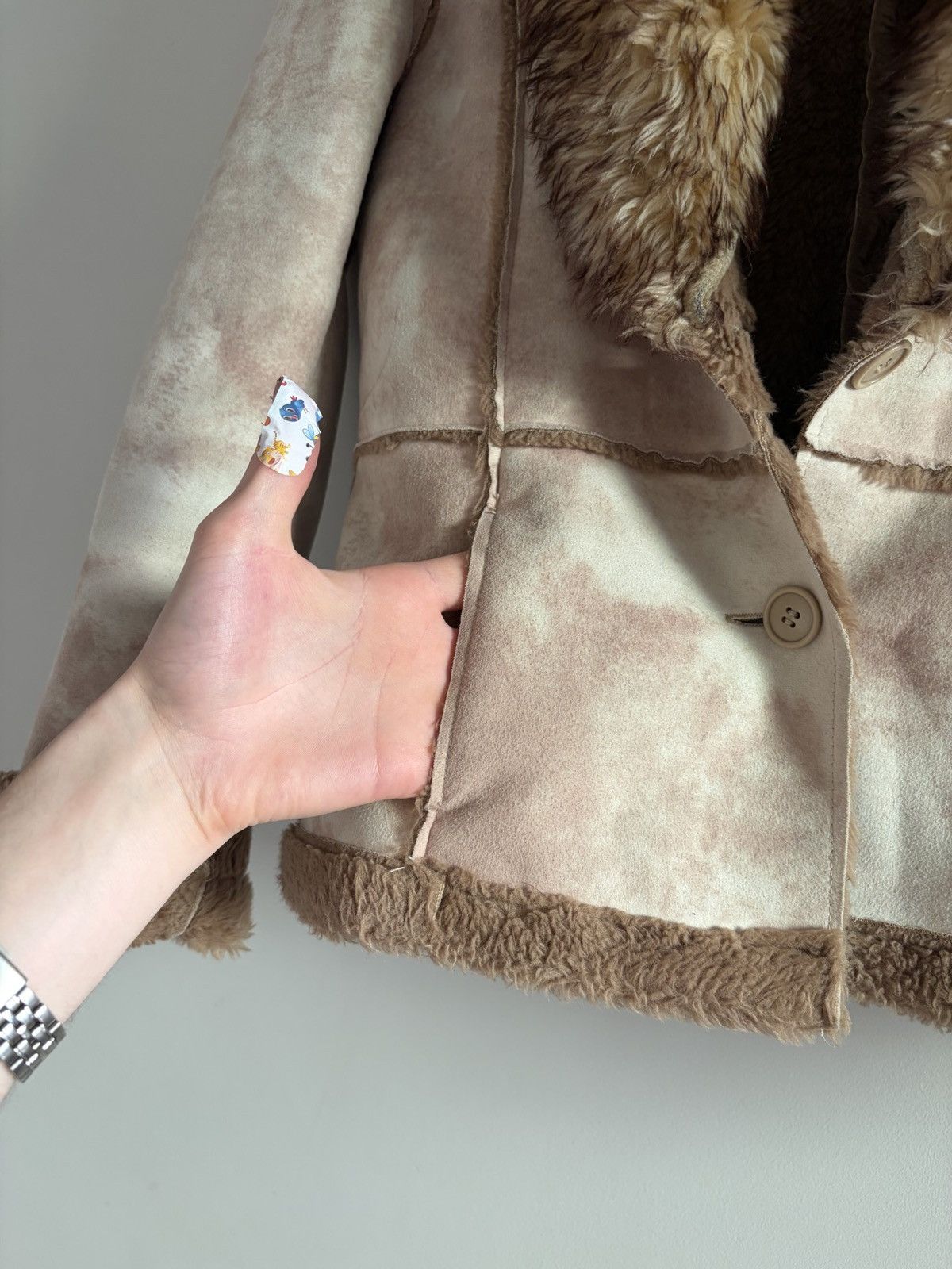 Vintage Vintage 70’s Penny Lane Faux Fur Trim Jacket Fur Trim Jacket Size S / US 4 / IT 40 - 7 Thumbnail