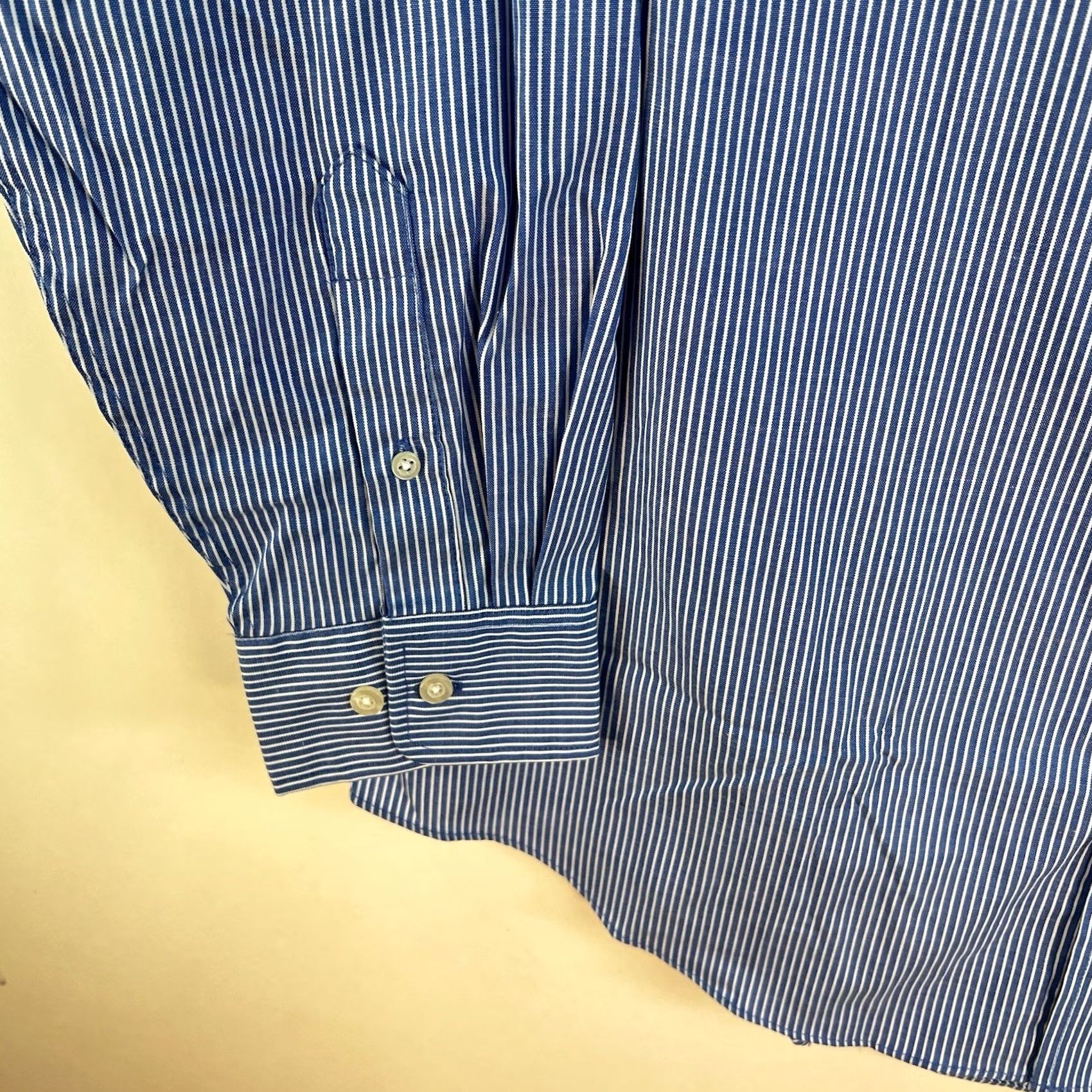 Arrow Arrow Striped Classic Fit Button-Down Shirt Mens Size 16.5 Blue Long Sleeve NWT Size US XL / EU 56 / 4 - 5 Thumbnail