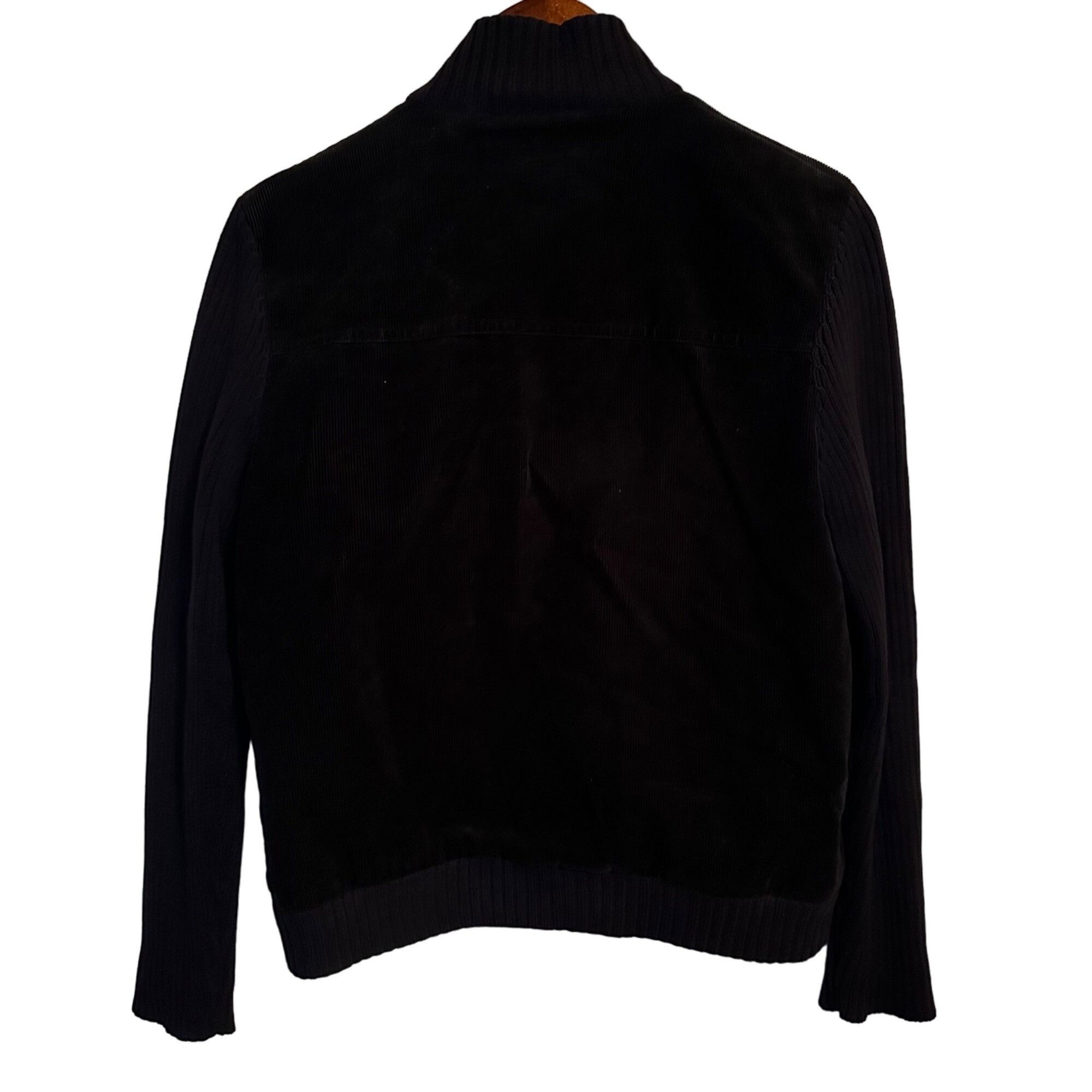 Ralph Lauren VNTG Lauren Ralph Lauren Black Corduroy full zip jacket swea Size M / US 6-8 / IT 42-44 - 2 Thumbnail