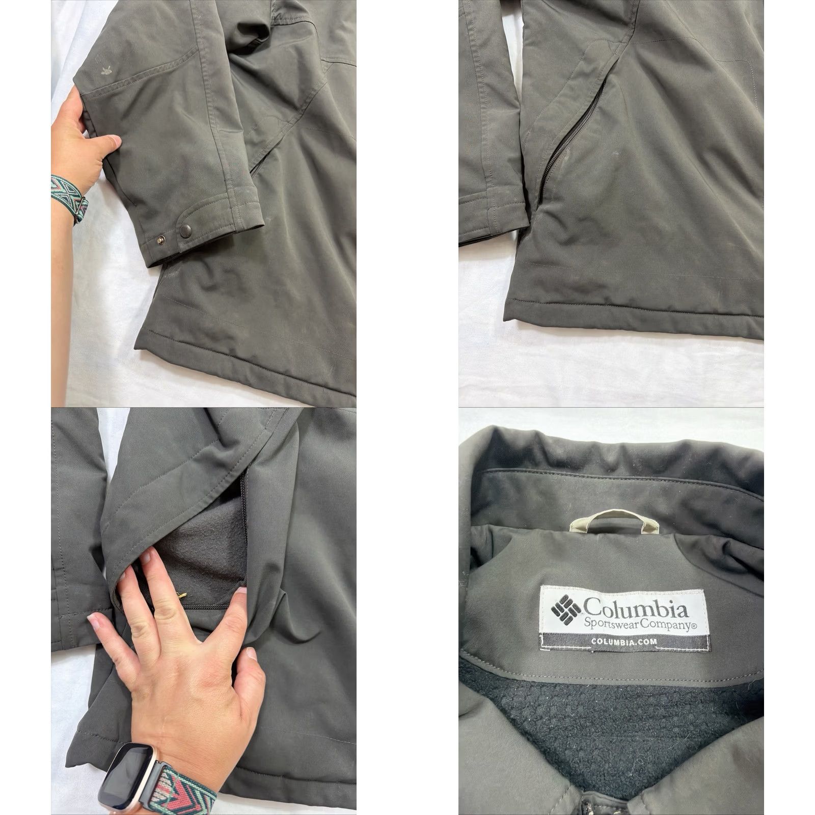 Vintage Columbia Bomber Jacket Softshell Gray Lined Full Zip Men 2XL Size US XXL / EU 58 / 5 - 8 Thumbnail
