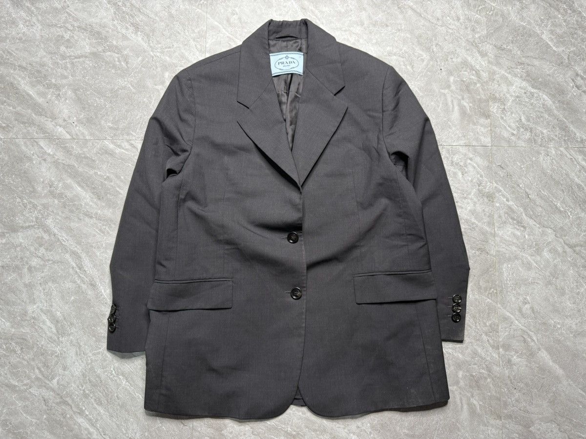 Prada Prada By Raf Simons S/S 21 Peak Lapel Blazer Size M / US 6-8 / IT 42-44 - 1 Thumbnail