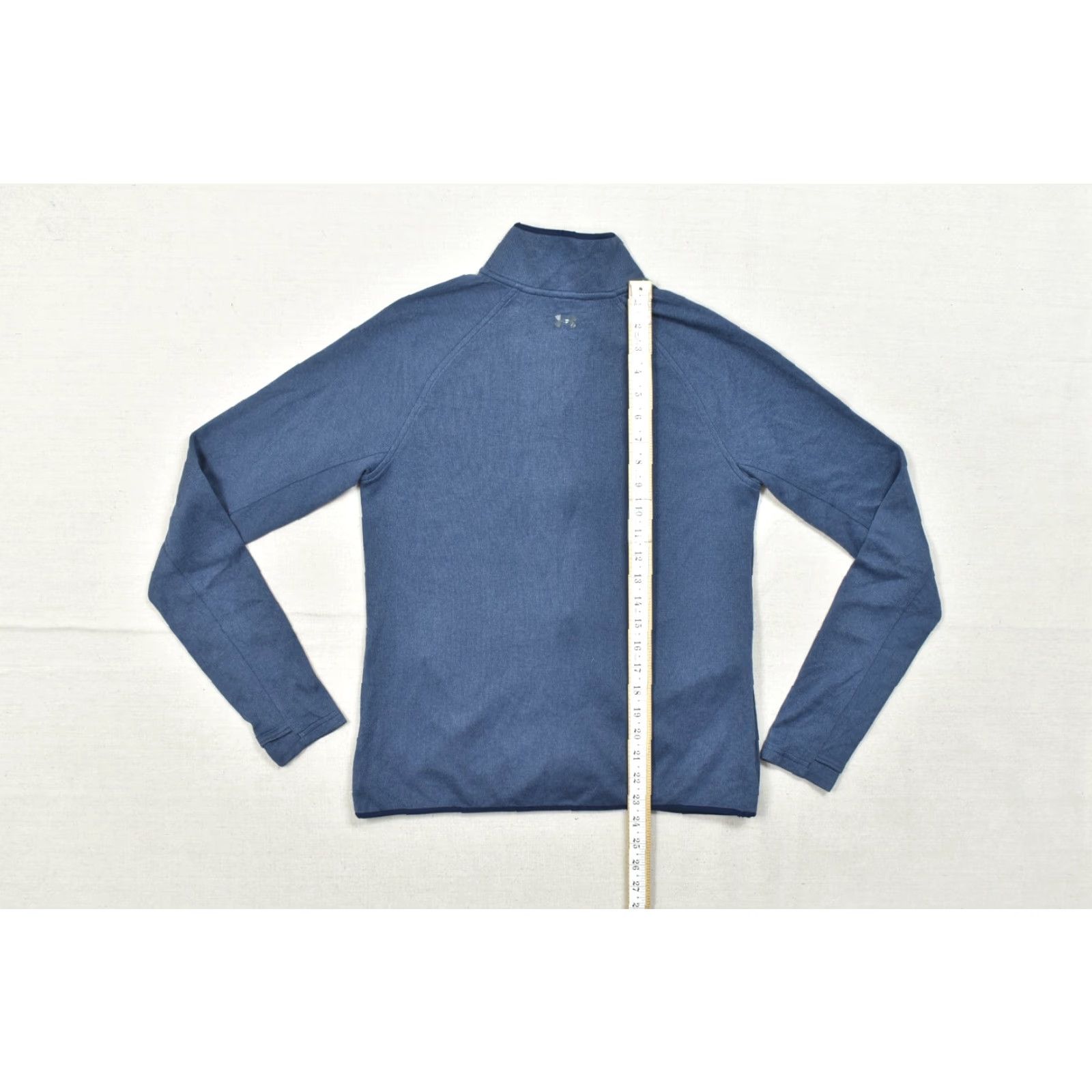 Under Armour Under Armour ColdGear Men’s Blue Full Zip Fitted Jacket Fleece Mock Neck Size US M / EU 48-50 / 2 - 4 Thumbnail