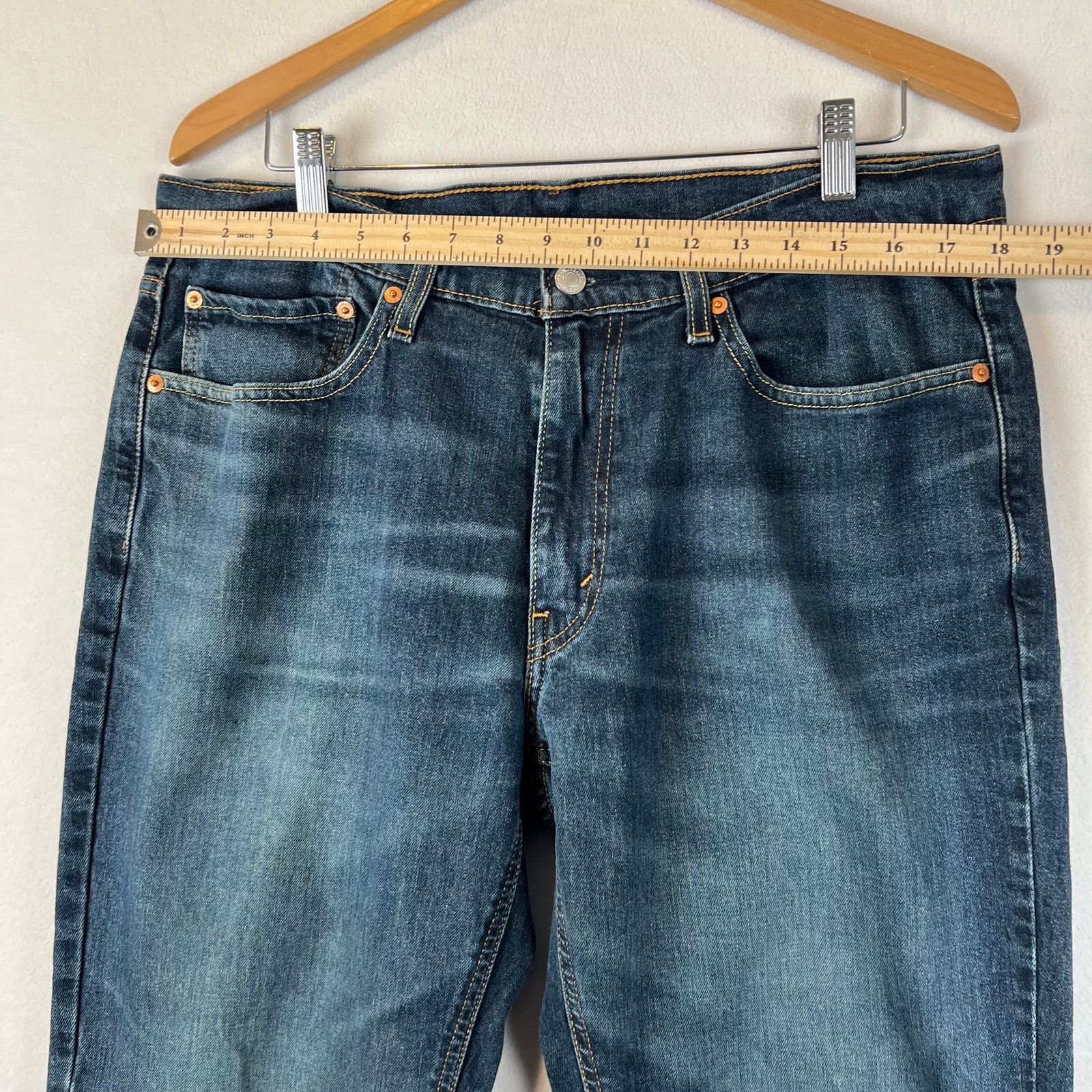 Levi's Levis 541 Jeans Mens 35x30 Blue Athletic Tapered Denim Size US 35 - 7 Thumbnail