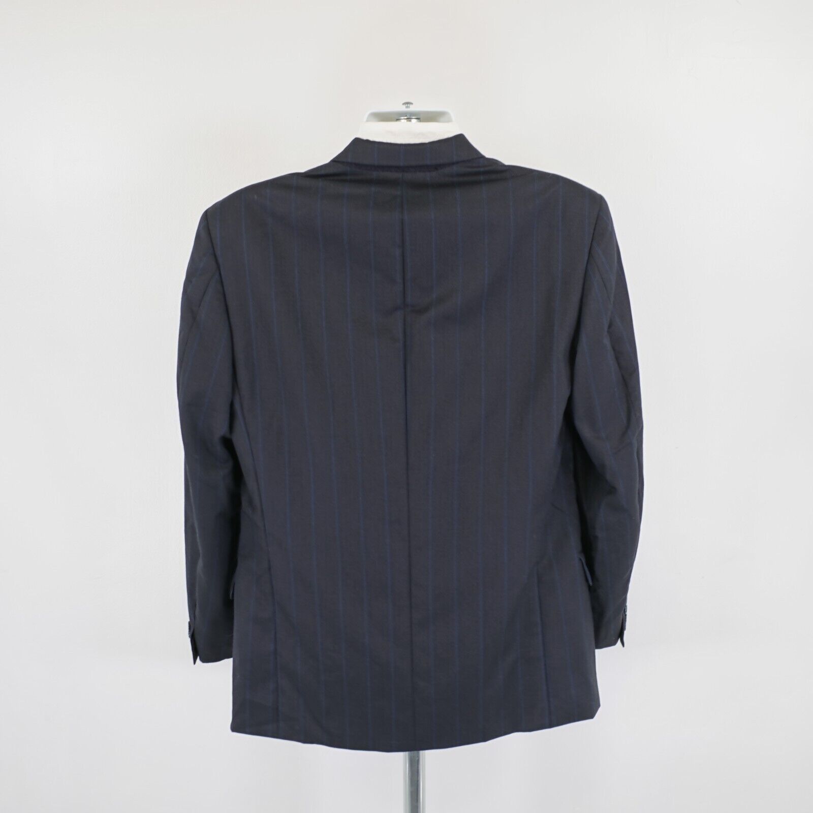 Yves Saint Laurent Yves Saint Laurent Wool Blue Check Striped 2 Button Suit Jac Size 42R - 6 Thumbnail