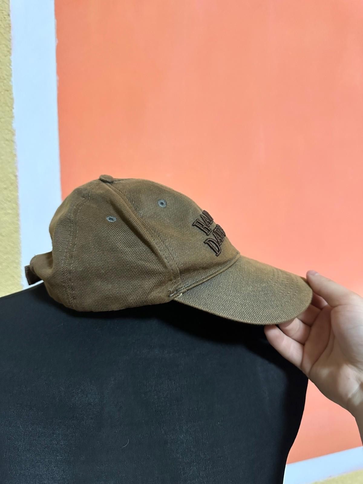 Harley Davidson Harley Davidson Hat Cap Strapback Distressed Denim Biker Size ONE SIZE - 3 Thumbnail