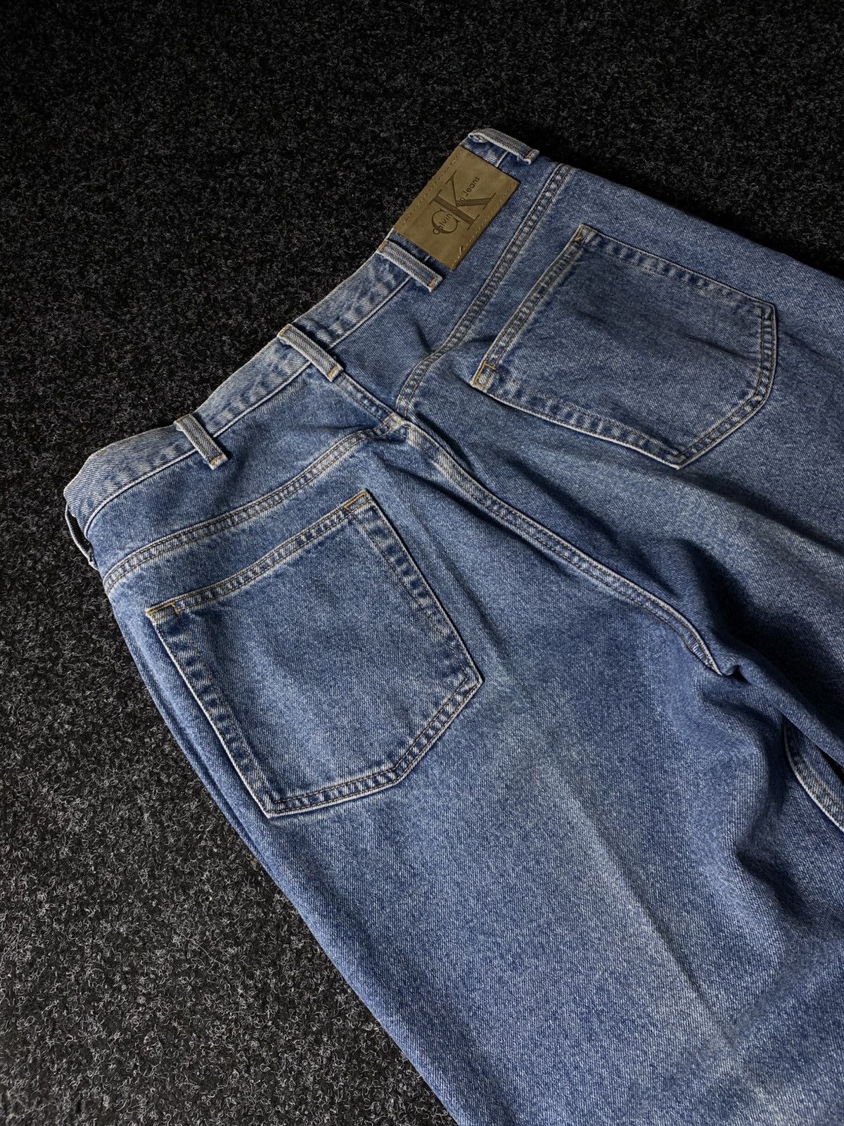 Calvin Klein × Vintage Crazy Vintage Y2K 00s Baggy Calvin Klein Skater Denim Jeans Size US 36 / EU 52 - 14 Thumbnail