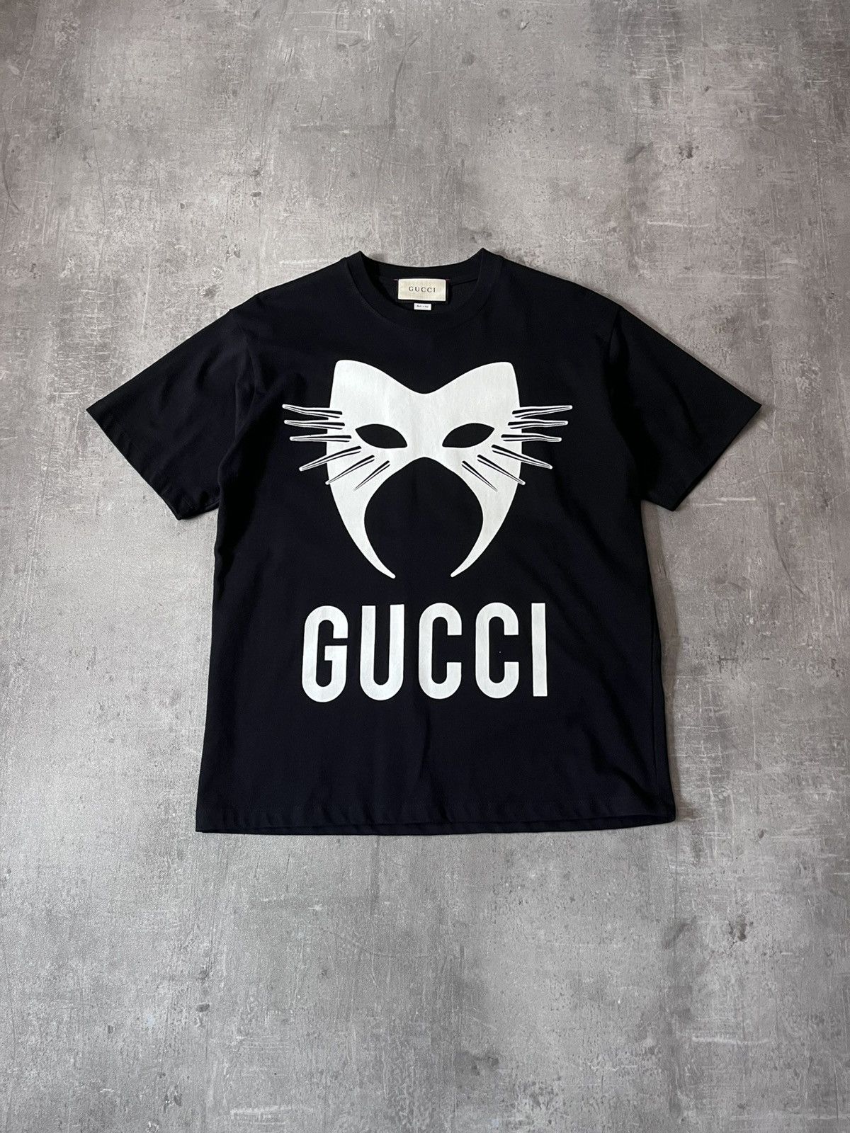 Gucci Mask Cat black T-shirt rare