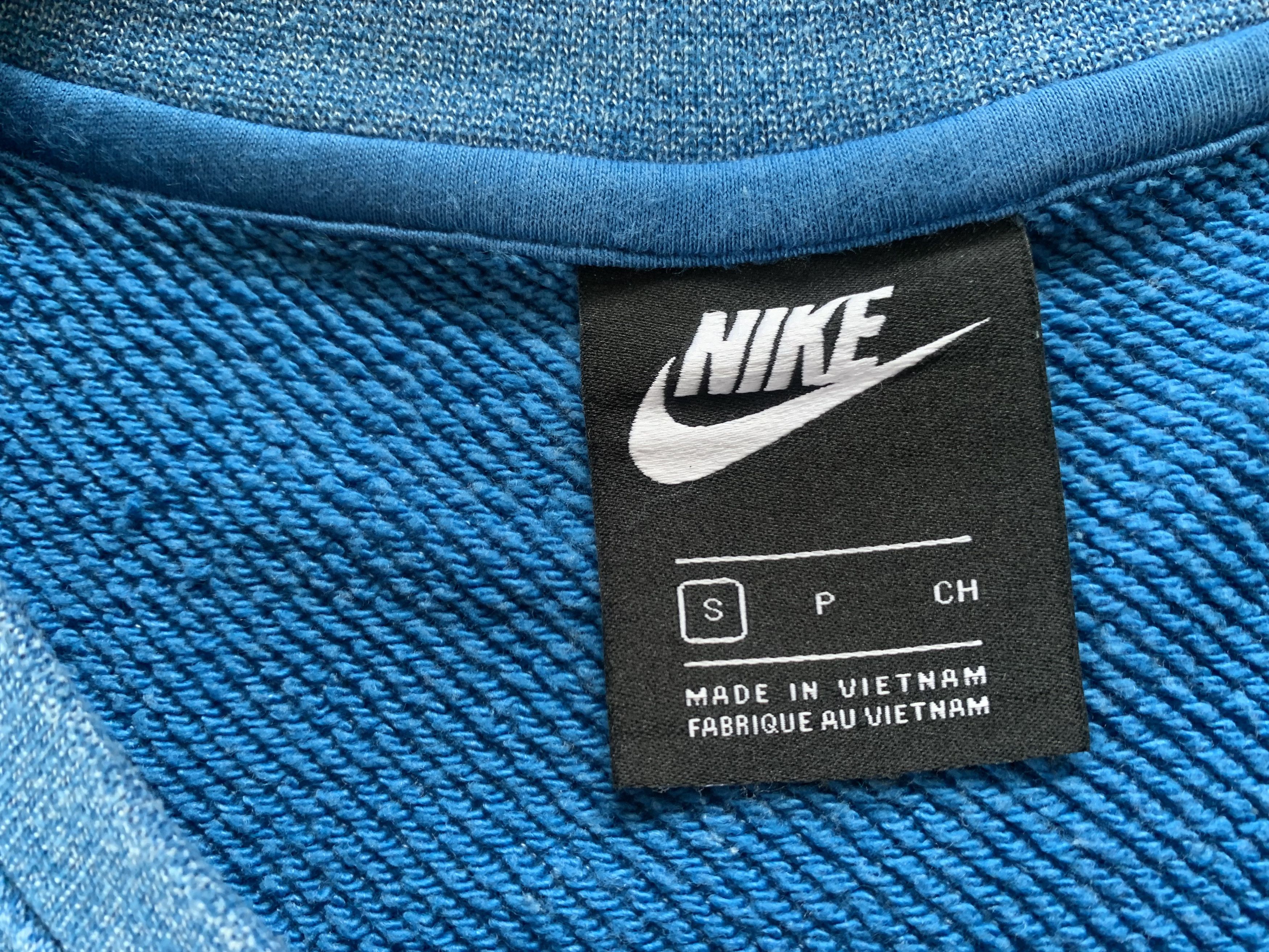 Nike Nike Embroidered Mini Swoosh Blue Sweatshirt Size US S / EU 44-46 / 1 - 6 Thumbnail