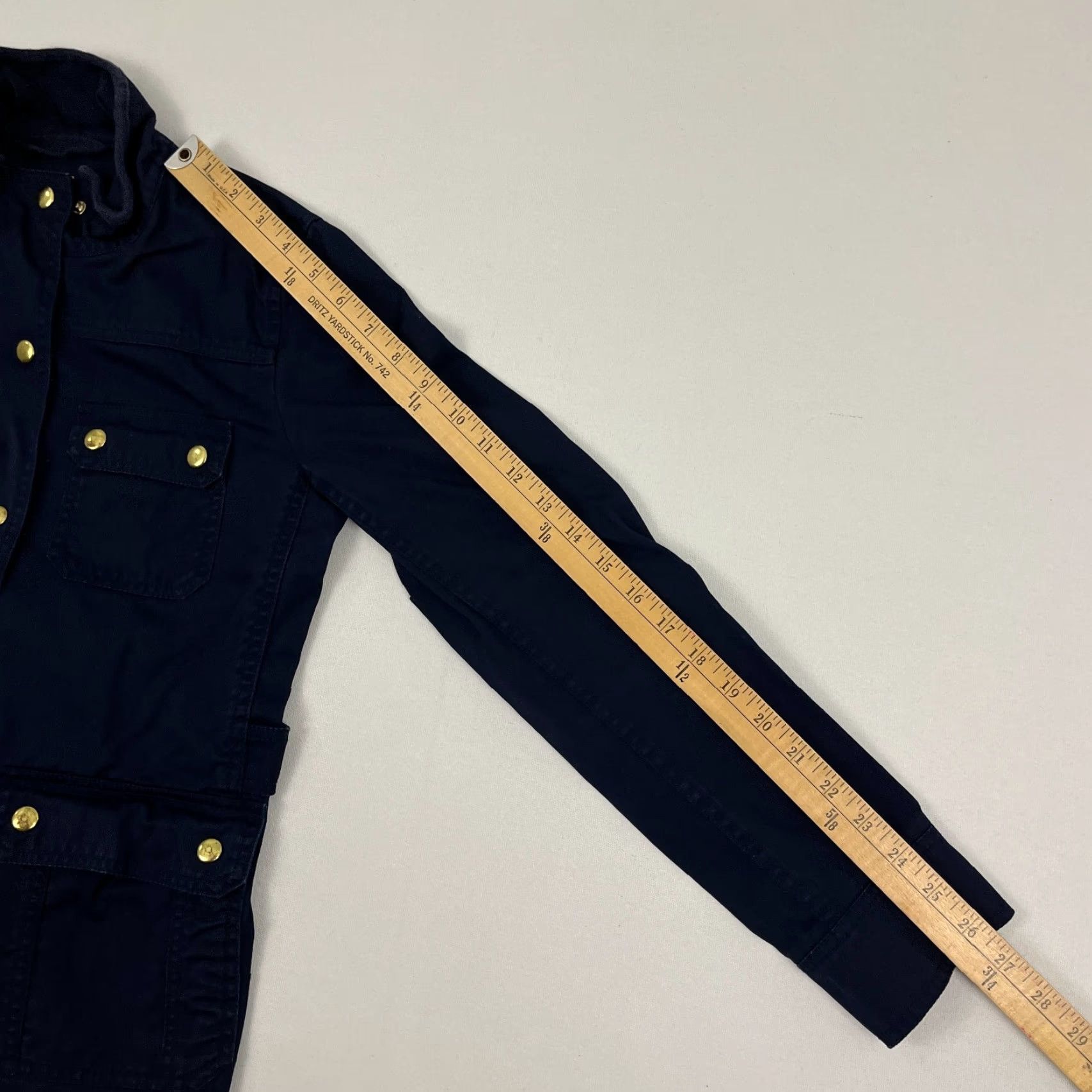 J.Crew J Crew Jacket Womens XS Navy Blue Relaxed Utility Barn Roll Cuff Size XS / US 0-2 / IT 36-38 - 5 Thumbnail