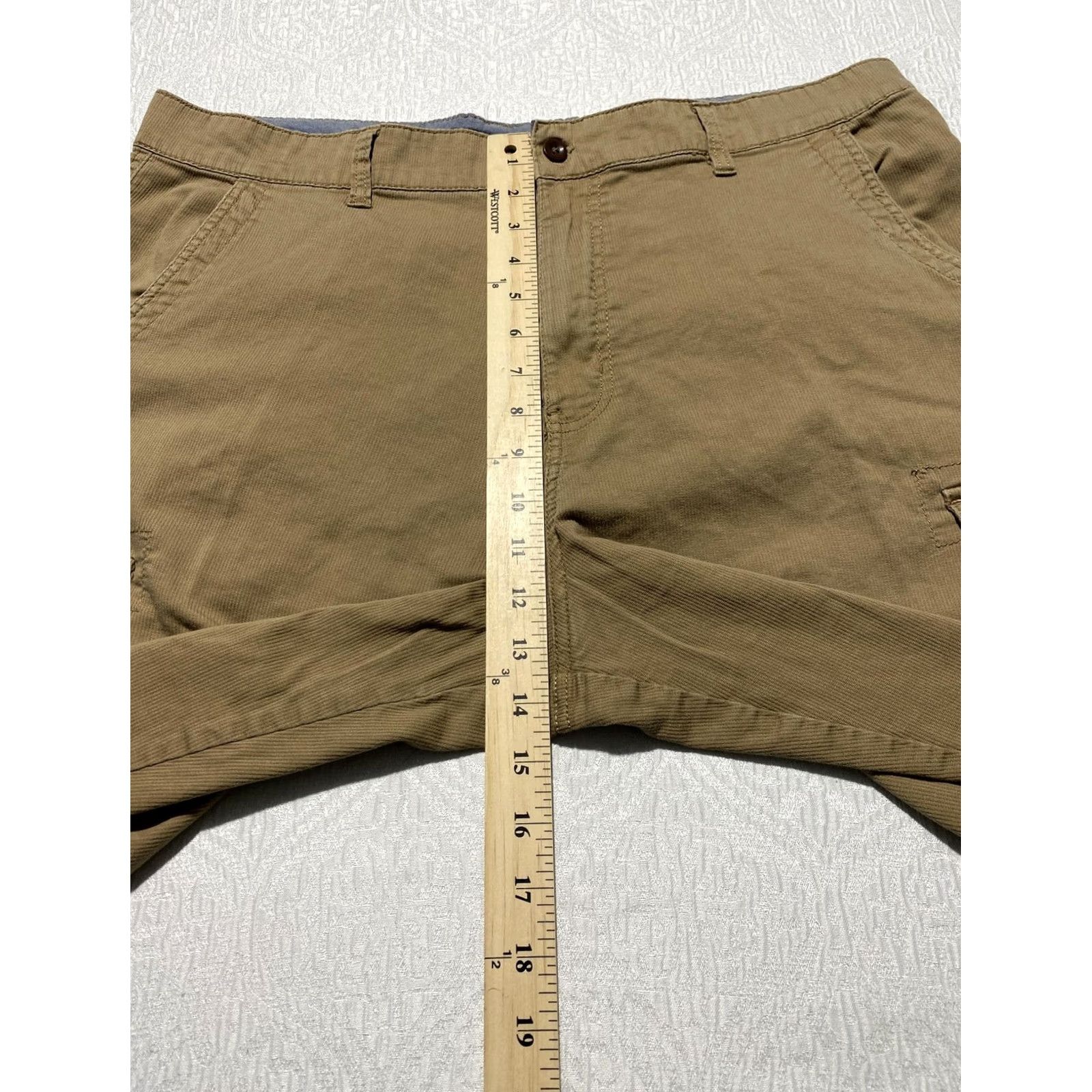 Airwalk Airwalk Shorts Mens 38 Beige Cargo Stretch Canvas Pockets Casual Outdoor Summer Mens Size US 38 / EU 54 - 4 Thumbnail
