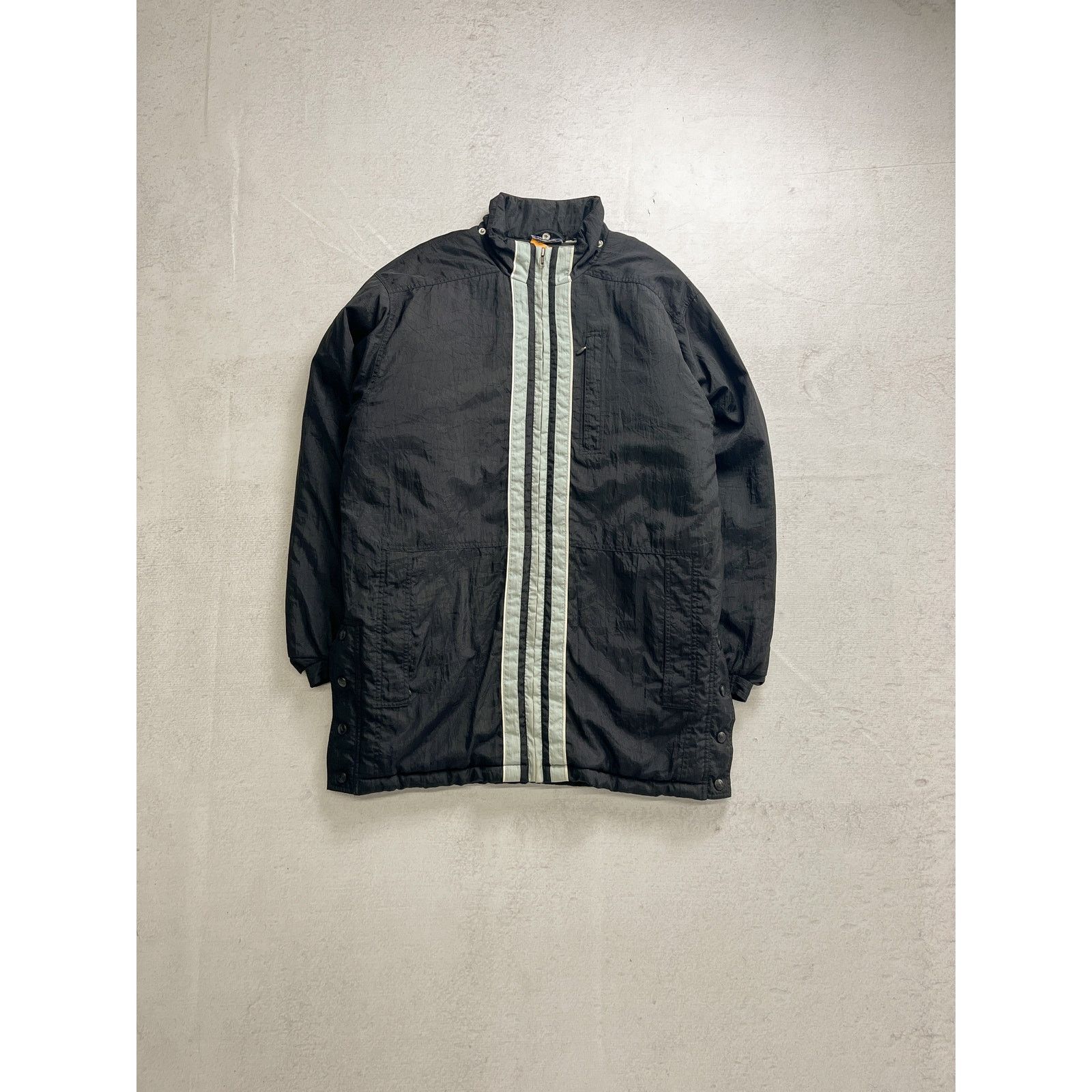 Adidas Vintage 90s Adidas Black Insulated Jacket - Men's XL Size US XL / EU 56 / 4 - 1 Thumbnail