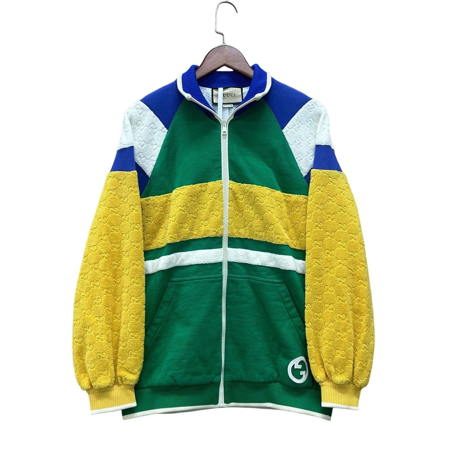 Gucci Gucci Colorblock Terry Zip-Up Jacket Size M Size US M / EU 48-50 / 2 - 1 Thumbnail