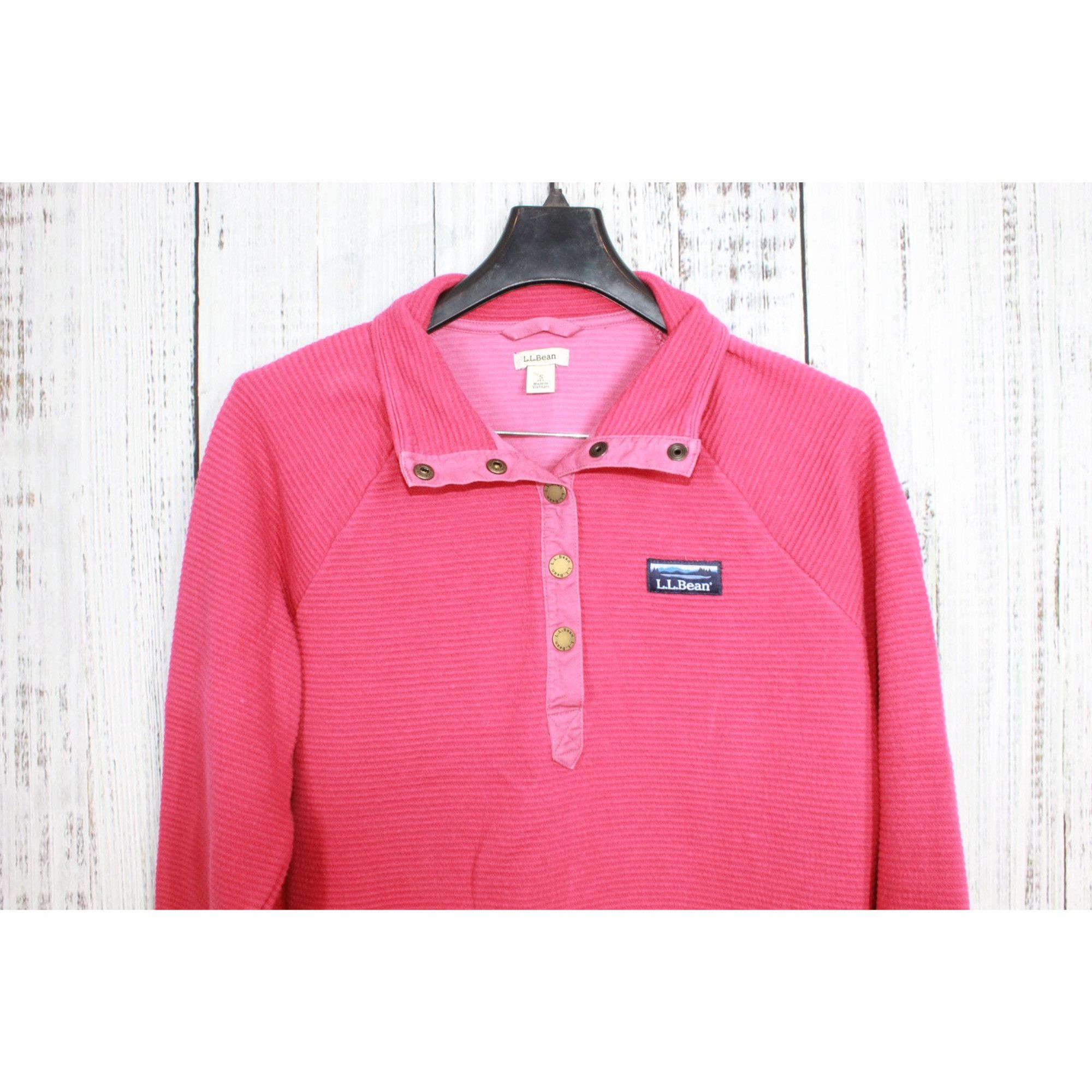 L.L. Bean LL Bean Lakewashed Double-Knit Quarter Snap Pullover S Size S / US 4 / IT 40 - 3 Thumbnail