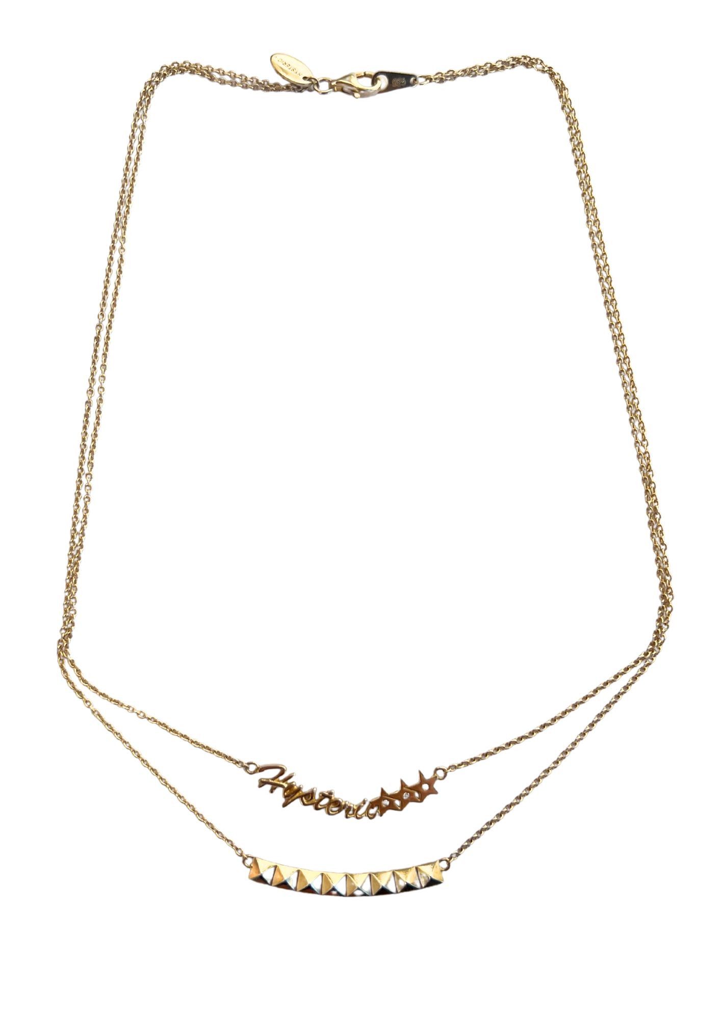 Hysteric Glamour HYSTERIC GLAMOUR Gold Plated Silver Diamond Studded Necklace Size ONE SIZE - 3 Thumbnail