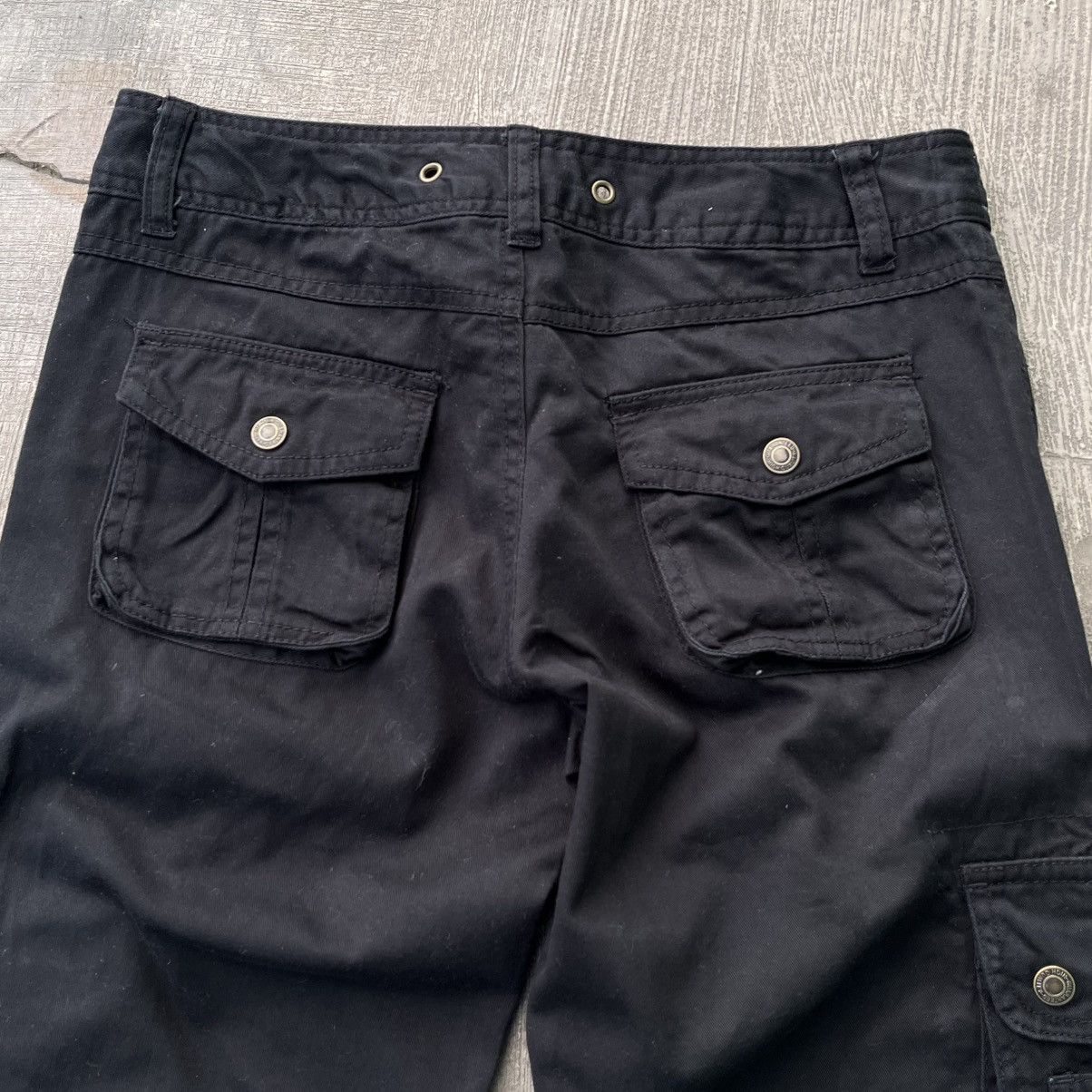 Japanese Brand Rote rose like a GOA 3D multipocket flare pants Size US 30 / EU 46 - 4 Thumbnail