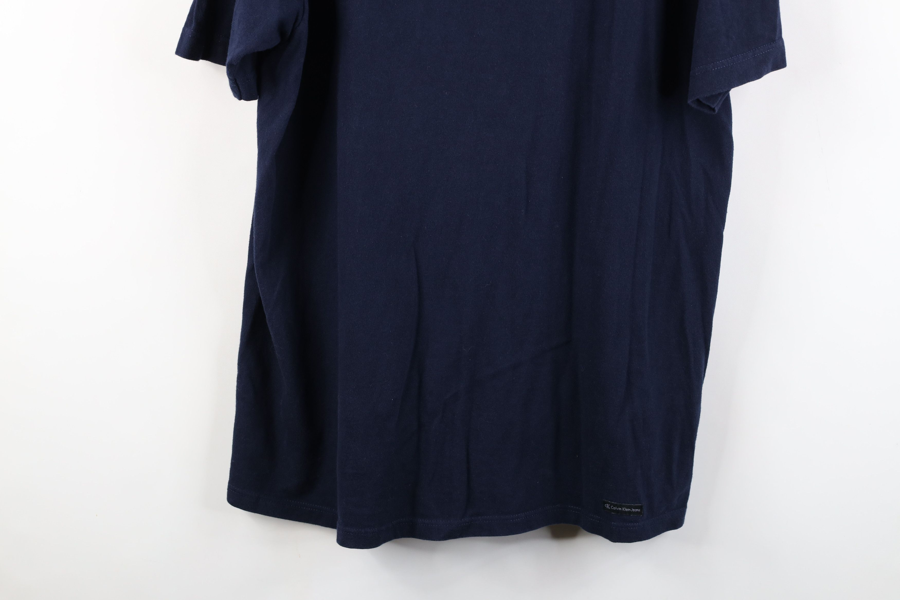 Calvin Klein Vintage 90s Calvin Klein Spell Out Short Sleeve T-Shirt Blue Size US L / EU 52-54 / 3 - 3 Thumbnail