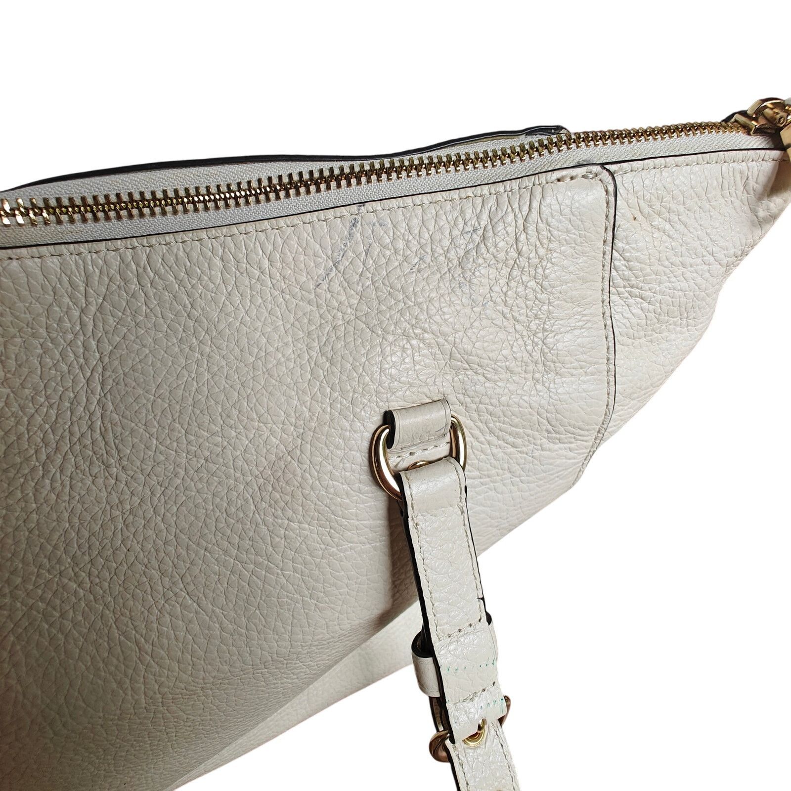 Coach Coach Pebbled Leather Zip-Top Tote –Off-White, Gold Hardware Size ONE SIZE - 4 Thumbnail