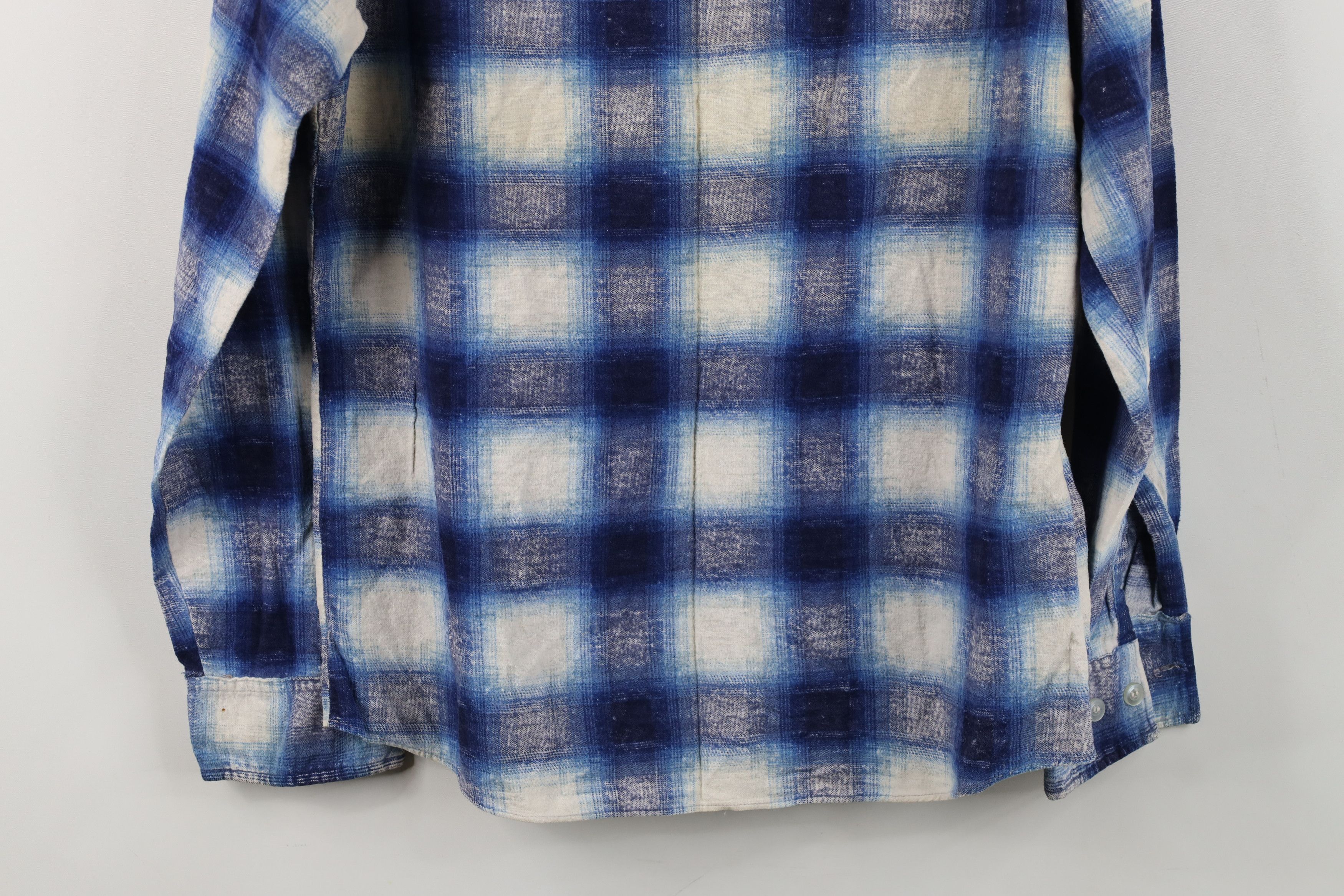 Vintage Vintage 70s Streetwear Flannel Camp Collar Button Shirt Size US S / EU 44-46 / 1 - 11 Thumbnail