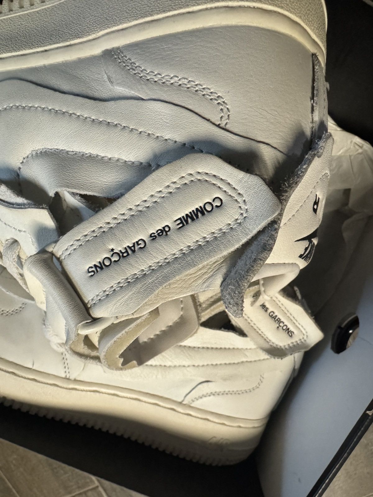 Comme des Garcons × Nike Nike Air Force 1 Mid Comme De Garcons Size US 9 / IT 39 - 5 Thumbnail