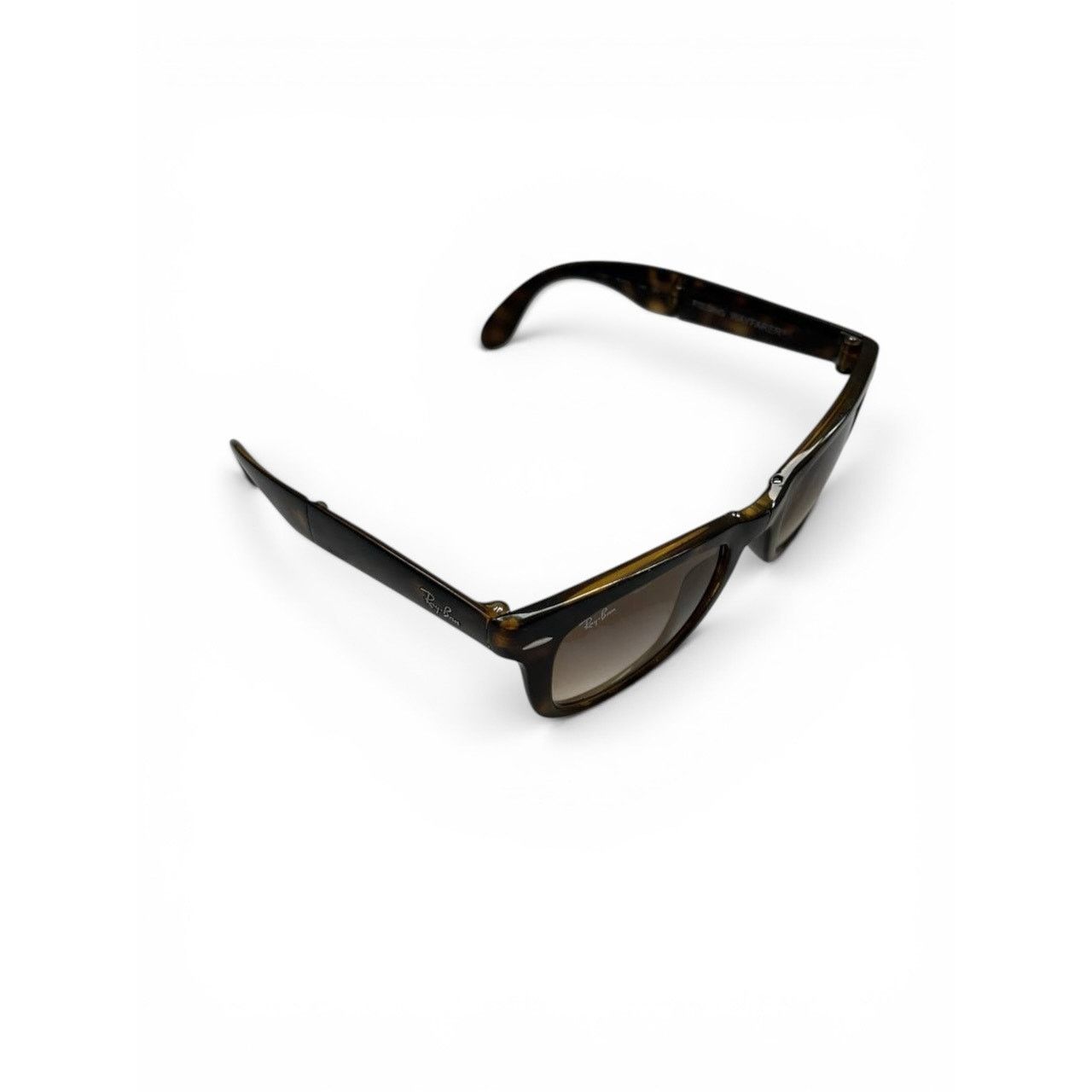 RayBan Ray Ban Folding Wayfarer Tortoiseshell Sunglasses Size ONE SIZE - 10 Thumbnail
