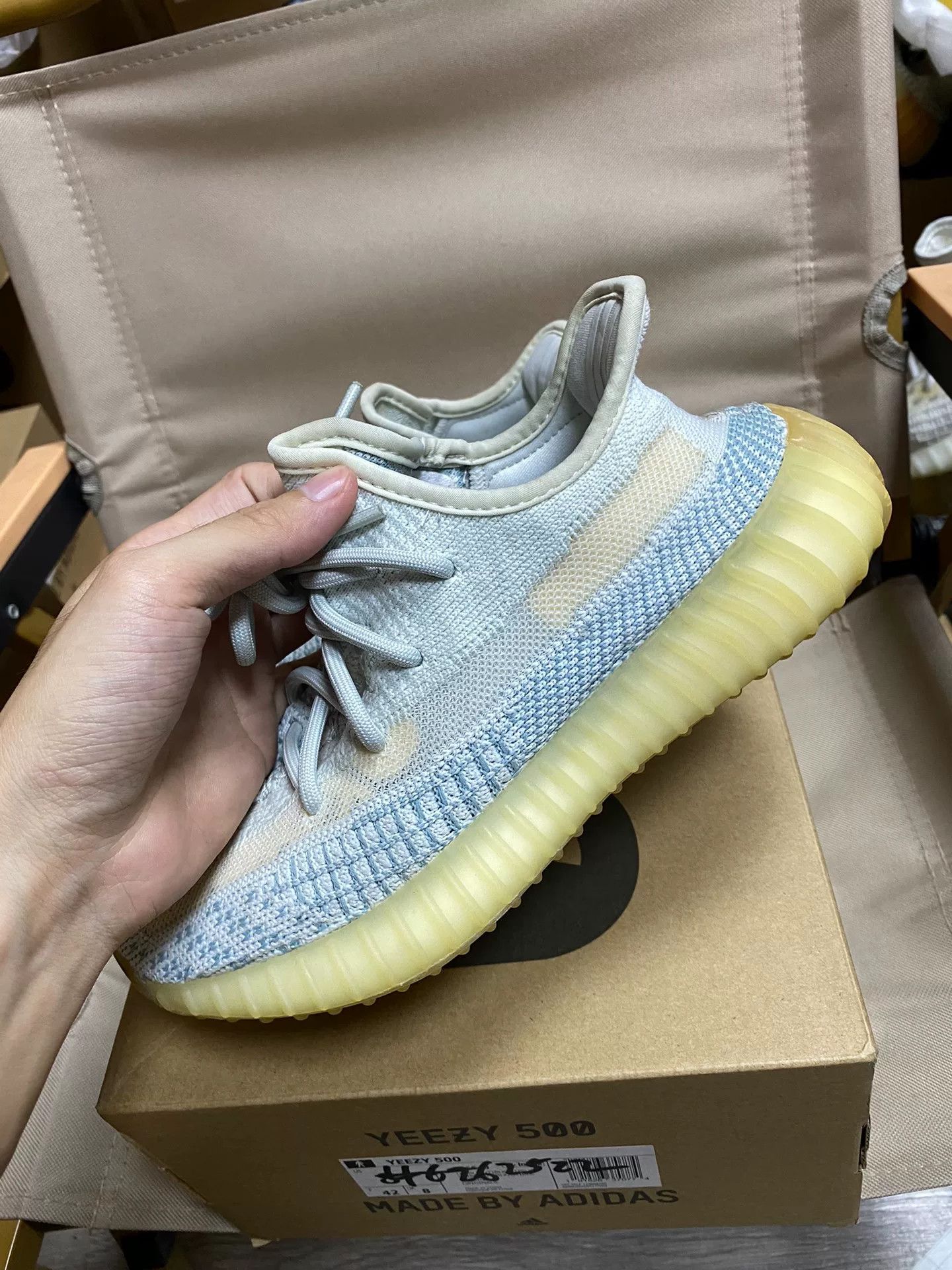 Adidas Adidas YEEZY350 White Lowtop Sneakers 36 Men Size US 5 / EU 37 - 1 Thumbnail