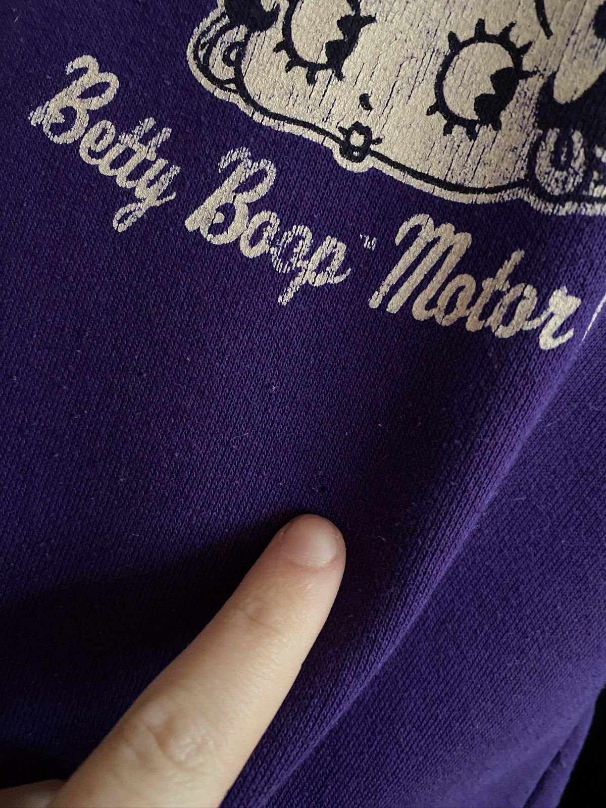 Vintage VINTAGE BETTY BOOP MOTO RACING FLAME HOODIE Size US M / EU 48-50 / 2 - 7 Thumbnail