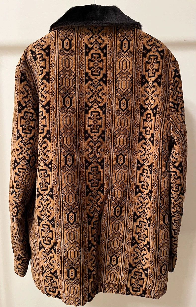 Yves Saint Laurent Saint LaruentCourt tapestry coat with fur collar coat 2502- Size US M / EU 48-50 / 2 - 2 Thumbnail