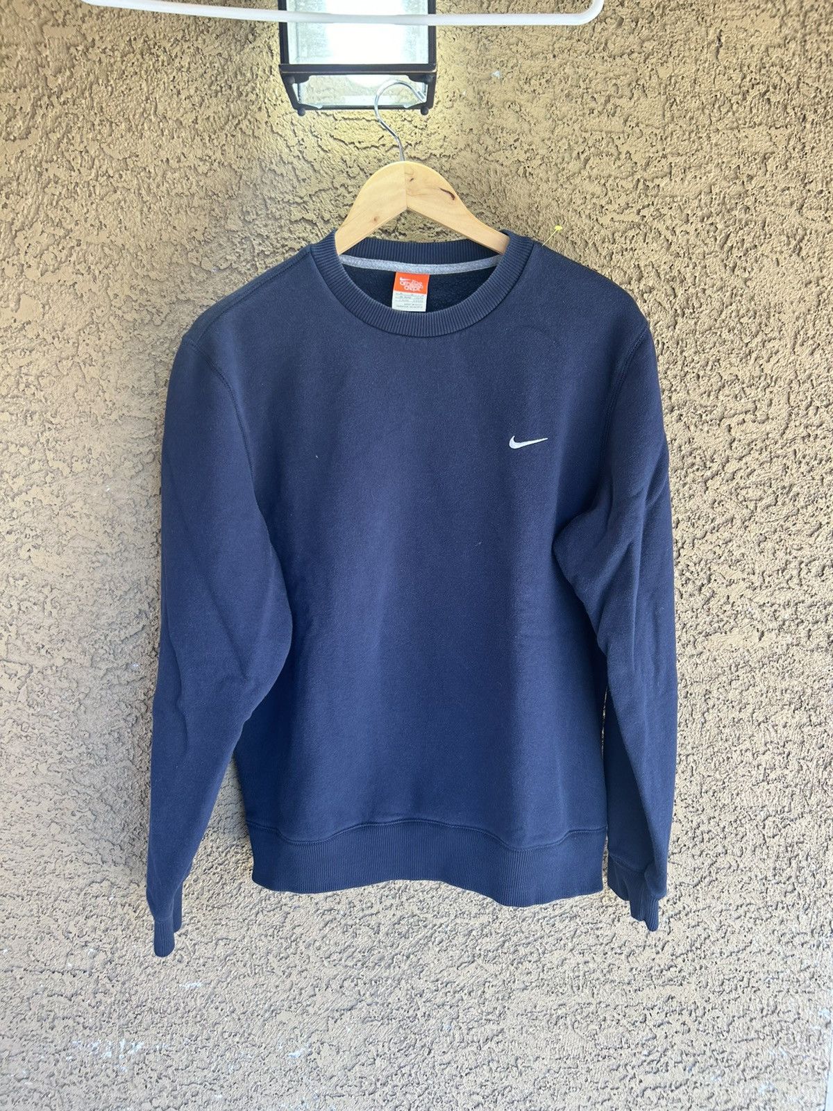 Nike × Vintage Vintage Navy Nike Crew Neck Size US M / EU 48-50 / 2 - 4 Thumbnail