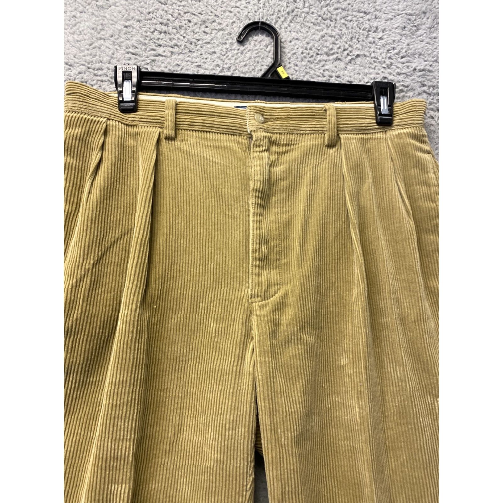 Ralph Lauren LAUREN RALPH LAUREN Corduroy Pants Casual Mens Chino 35x30 Brown Solid Regular Fit Size US 35 - 2 Thumbnail