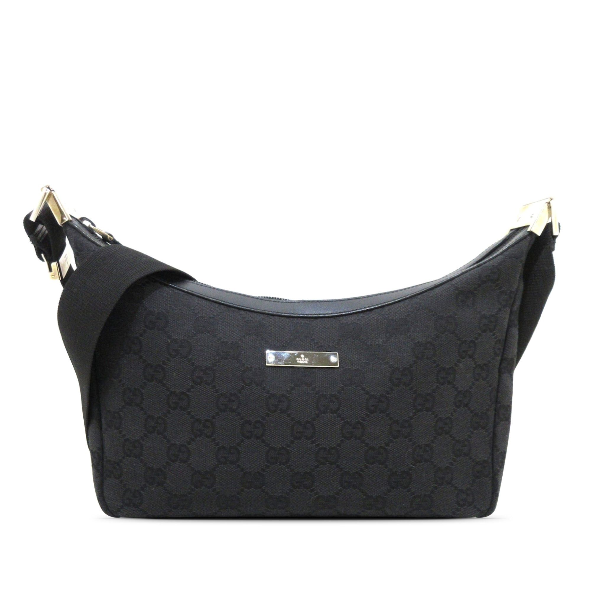 Gucci Gucci GG Canvas Crossbody Black Size ONE SIZE - 1 Thumbnail
