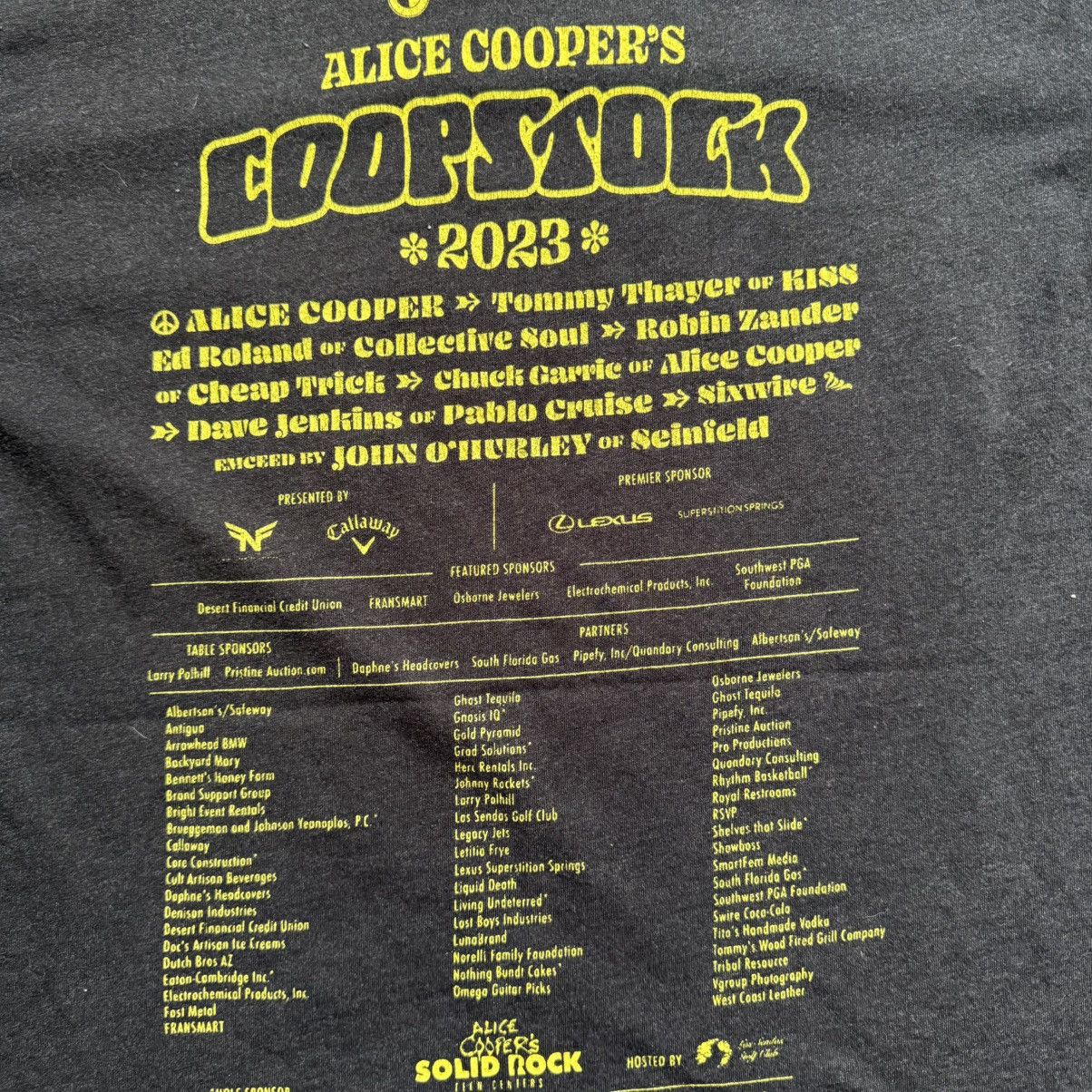 Band Tees Alice Cooper Coopstock 2023 Promo T-Shirt Size US M / EU 48-50 / 2 - 6 Thumbnail