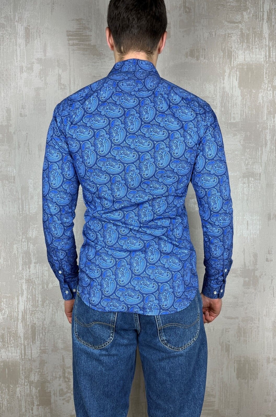 Other John Henric Sweden Paisley Pattern Dress Shirt Button Up Size US M / EU 48-50 / 2 - 11 Thumbnail