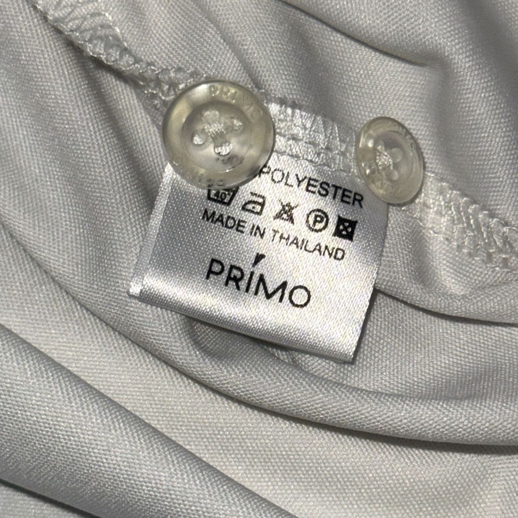 Vintage Primo Golf Polo Shirt White Pocket Polo Short Sleeve XL Mens Golf Shirt Moisture Wicking Classic Fit 30 in Chest 47 in 23.5 in Pit to Pit Size US XL / EU 56 / 4 - 4 Thumbnail