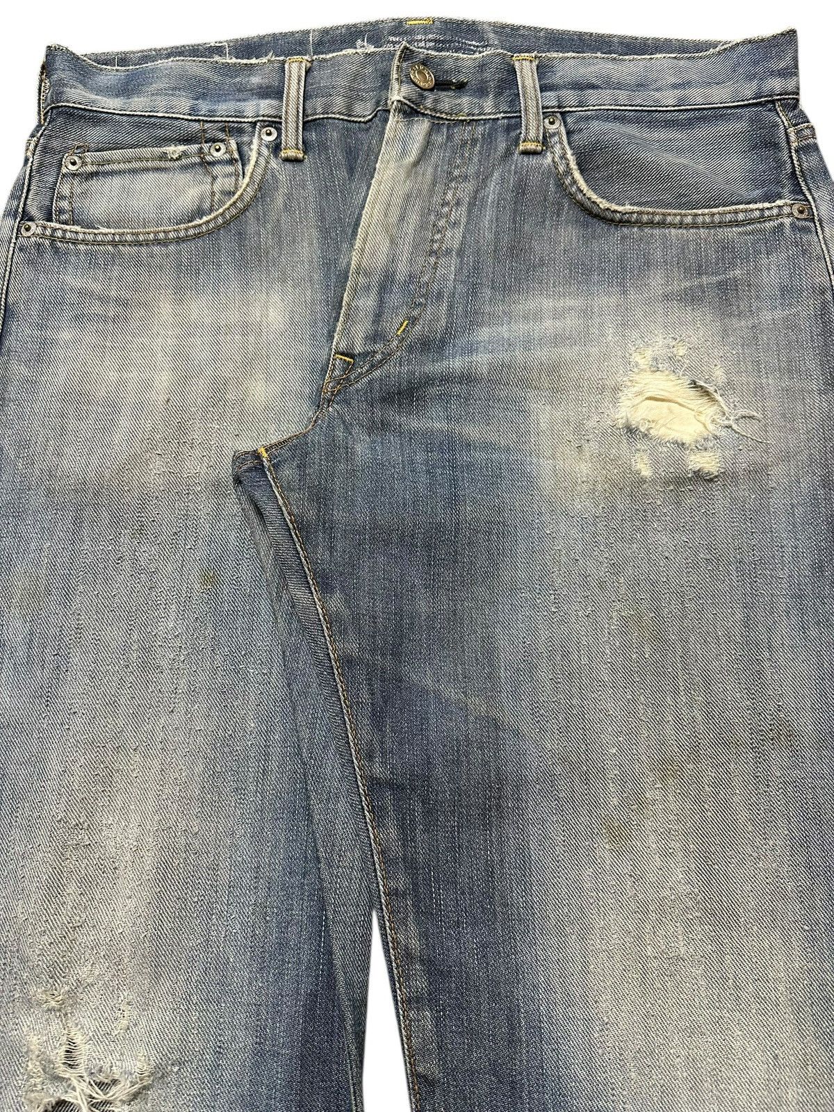 Edwin Vintage Edwin Faded Wash Distressed Style Baggy Jeans Size US 34 / EU 50 - 4 Thumbnail