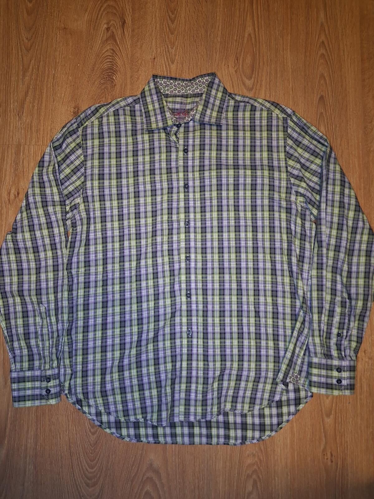 Robert Graham Robert Graham Shirt XL Multicolor Plaid Cotton Flip Cuff Size US XL / EU 56 / 4 - 1 Thumbnail