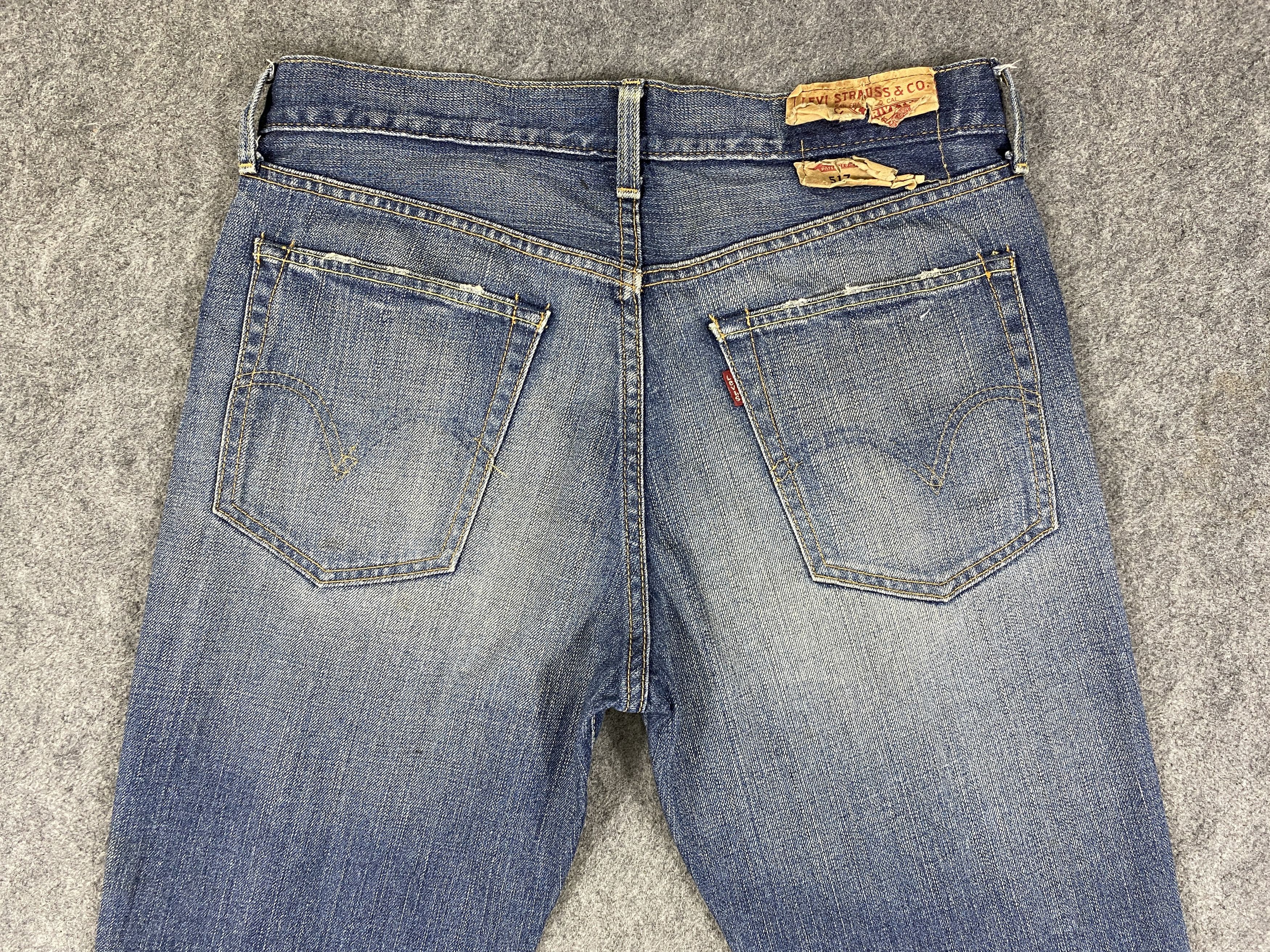 Japanese Brand Distressed Blue Vintage Levi's 517 Flare 33x29.5 -JN2331 Size US 33 - 4 Thumbnail