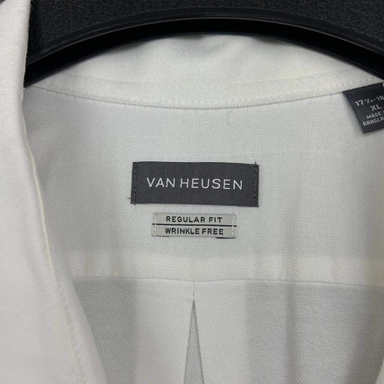 Van Heusen Van Heusen Button Up Shirt Men 17 1/2-18 XL White Collared Size US XL / EU 56 / 4 - 5 Thumbnail
