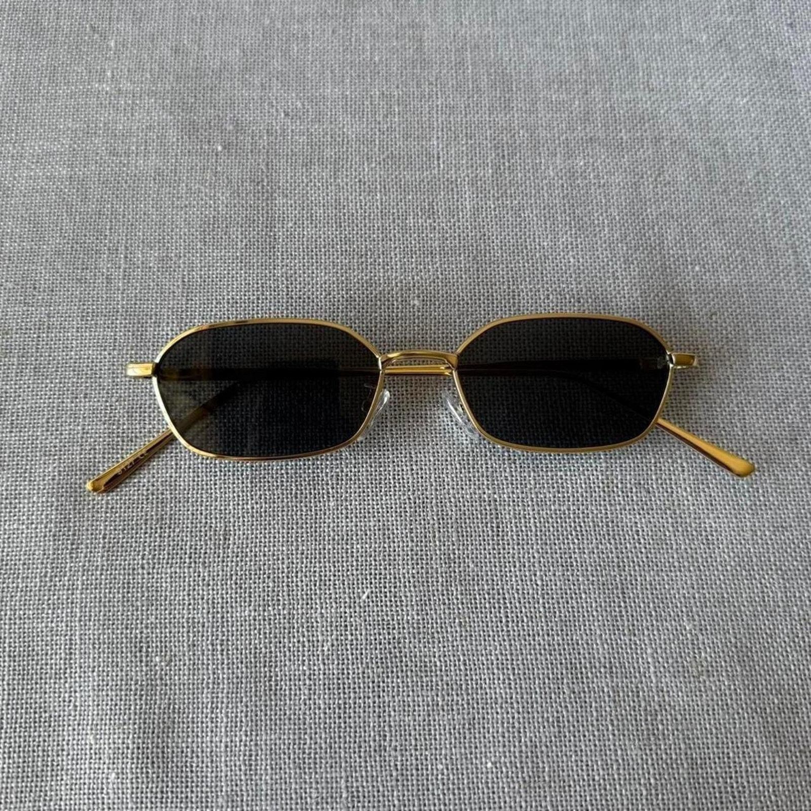 Other Sleek rectangle gold frame sunglasses MENS2 Size ONE SIZE - 3 Thumbnail