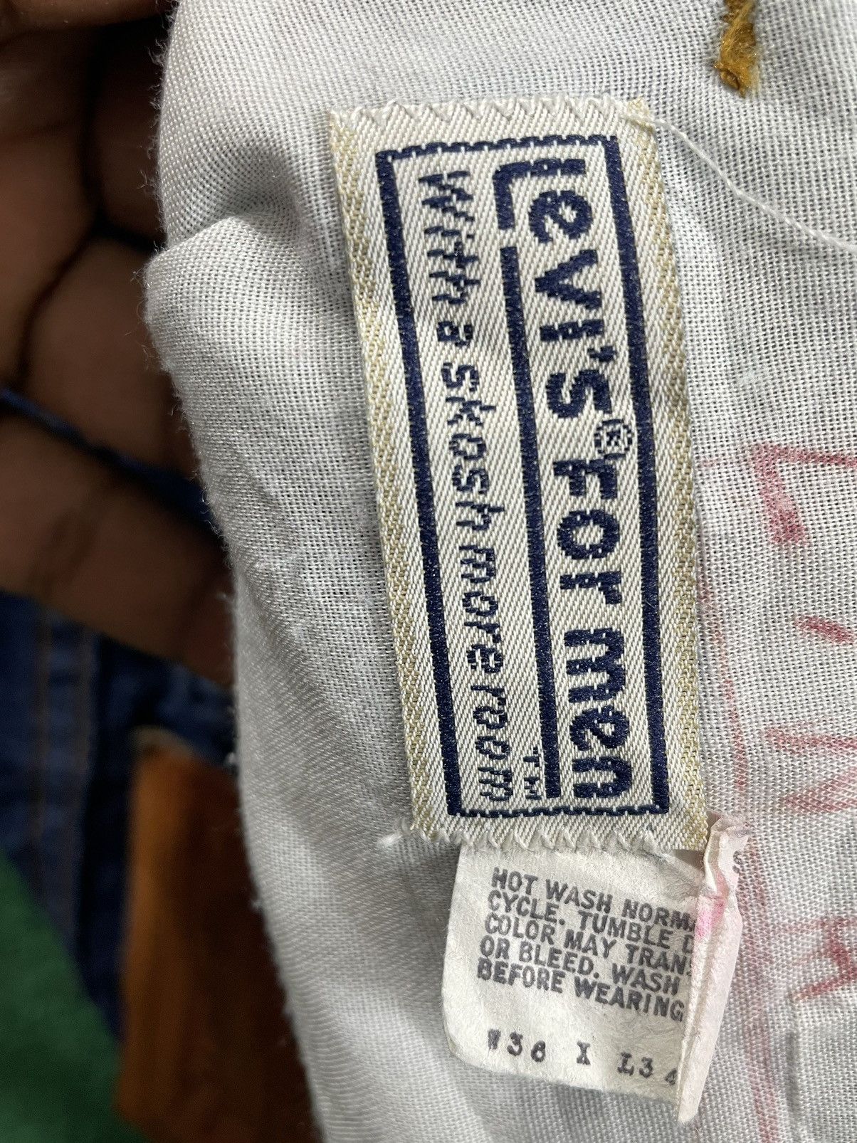 Levi's Levis Vintage 70s With Leather Patch & Tag Wide Leg Size US 35 - 8 Thumbnail