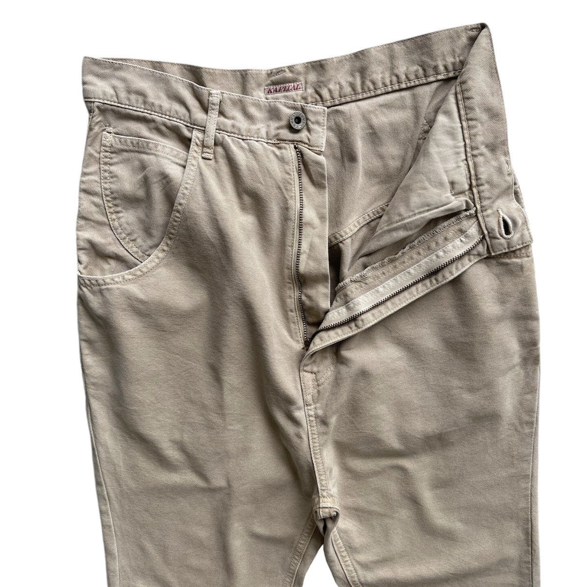 Kapital × Kapital Kountry VINTAGE KAPITAL BUCKLE BACK CANVAS PANTS Size US 30 / EU 46 - 7 Thumbnail