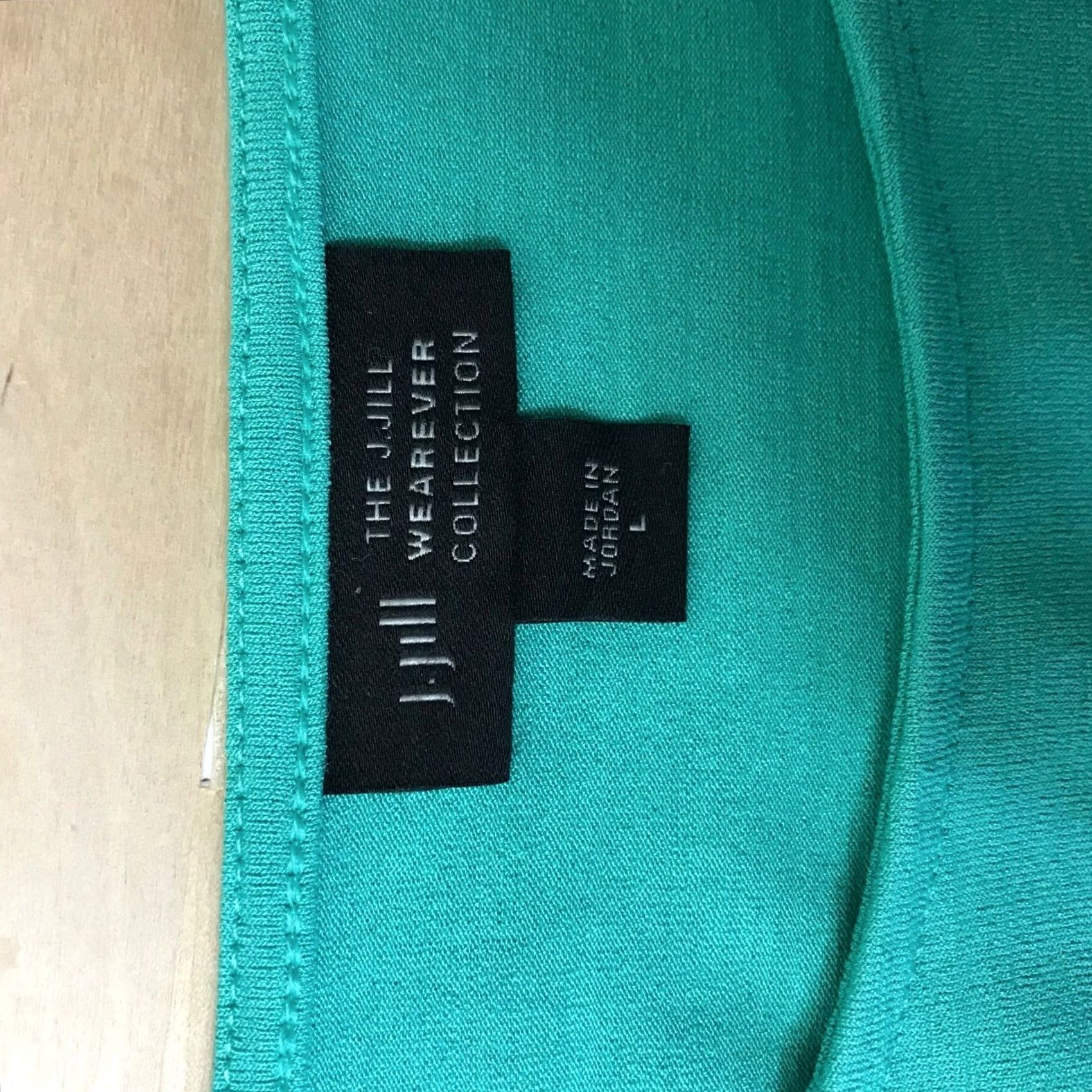 J. Jill J. Jill Wearever Mint Green Slub Knit Boat Neck Tunic Top Large 3/4 Sleeve Size L / US 10 / IT 46 - 7 Thumbnail
